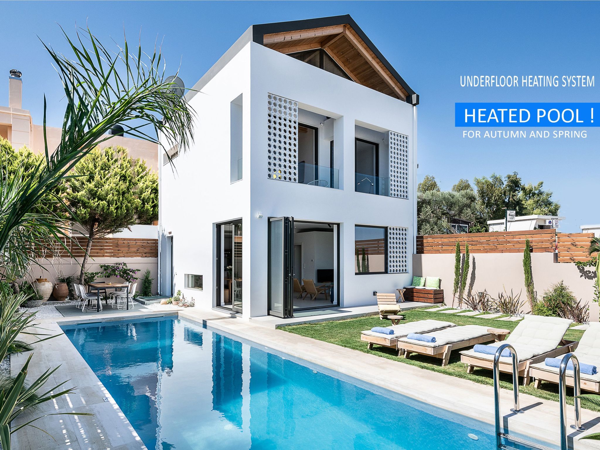 Ferienvilla 'Fos' mit Blick auf das Wasser