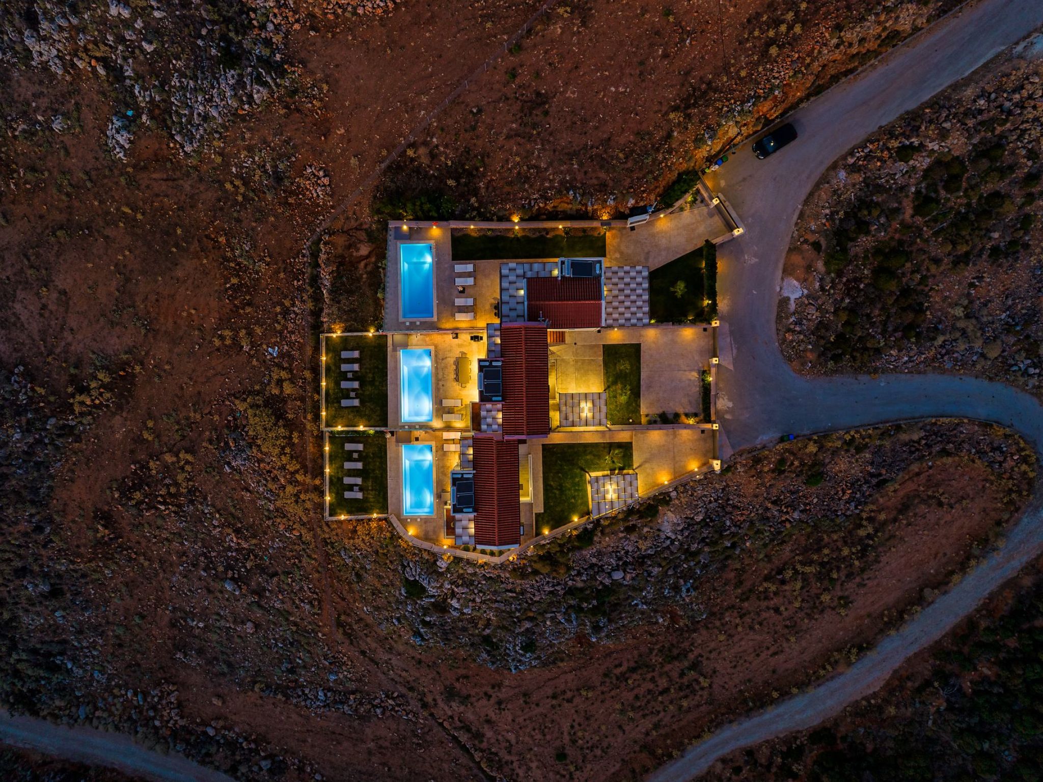 "Villa Mari" mit privatem Pool-Draußen