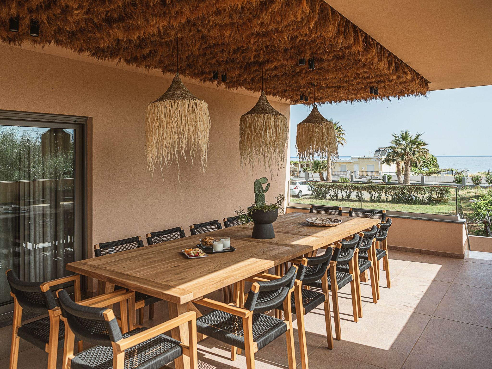 Villa Agali - ''Freier'' beheizter Pool, 70m zum Meer-Binnen