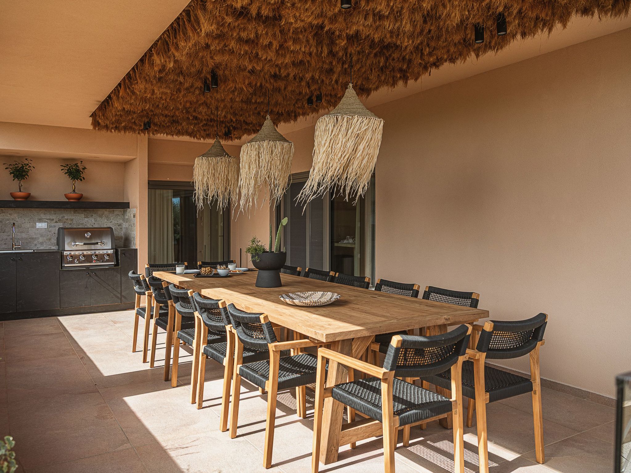 Villa Agali - ''Freier'' beheizter Pool, 70m zum Meer-Binnen