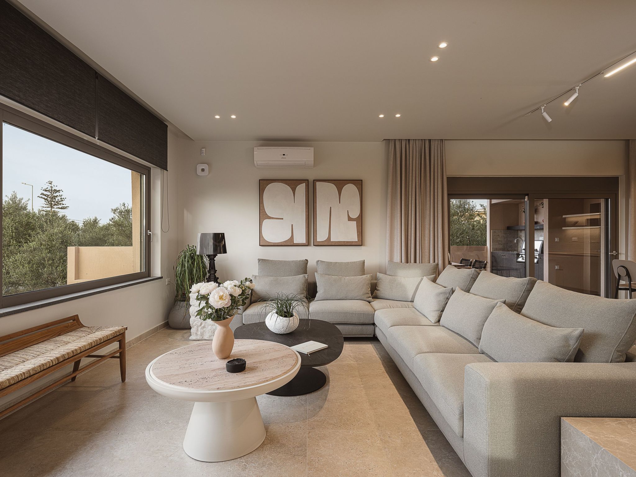 Villa Agali - ''Freier'' beheizter Pool, 70m zum Meer-Binnen