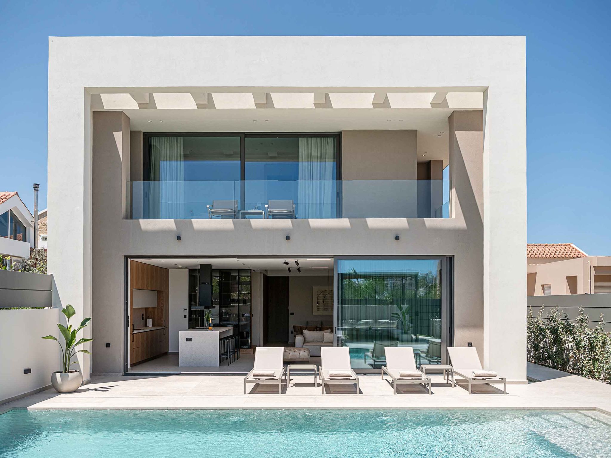 Sancy Luxury Villa-400m Strand, ''Beheizter'' Pool, Fitnessraum-Binnen