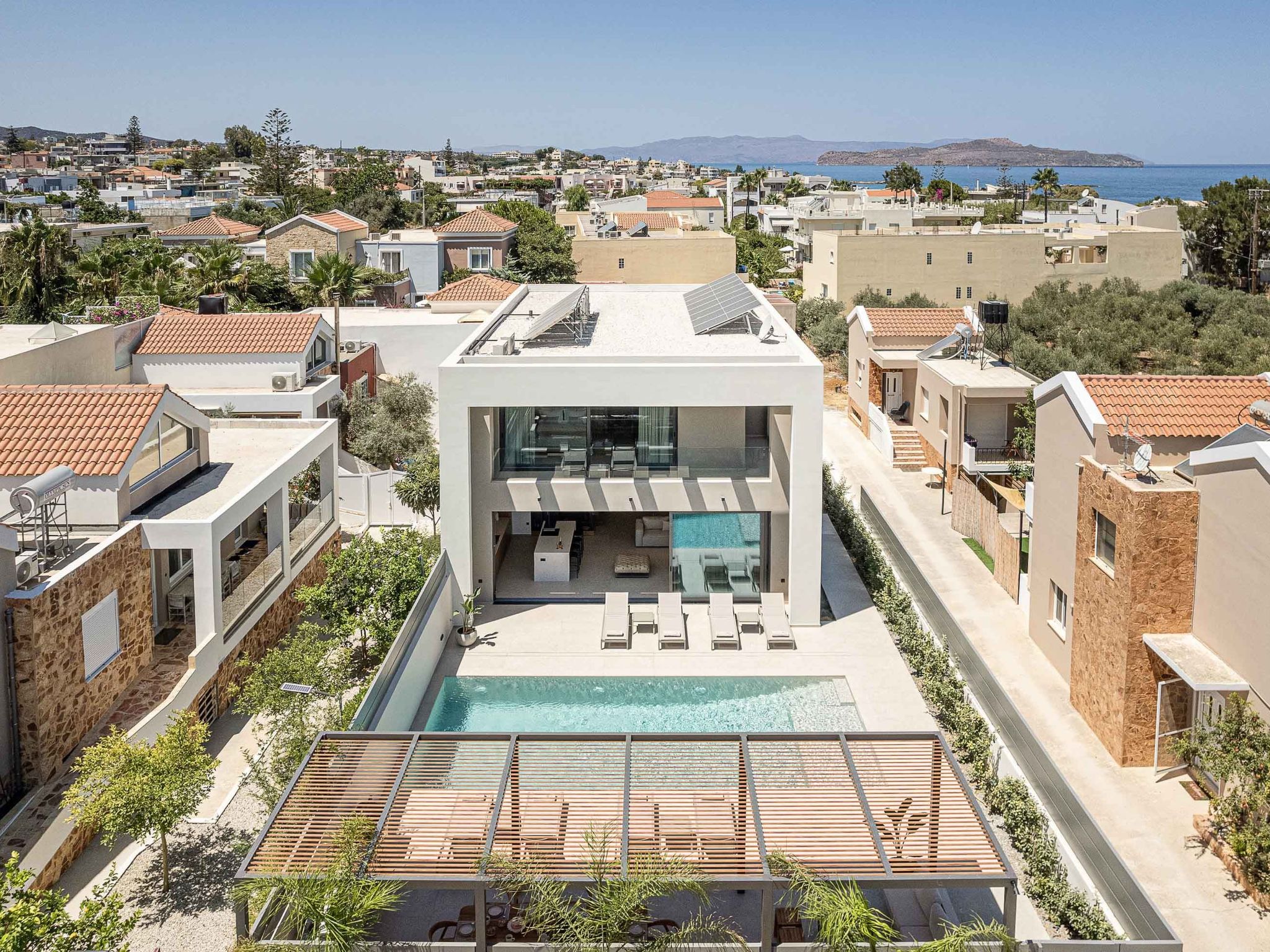 Sancy Luxury Villa-400m Strand, ''Beheizter'' Pool, Fitnessraum-Binnen