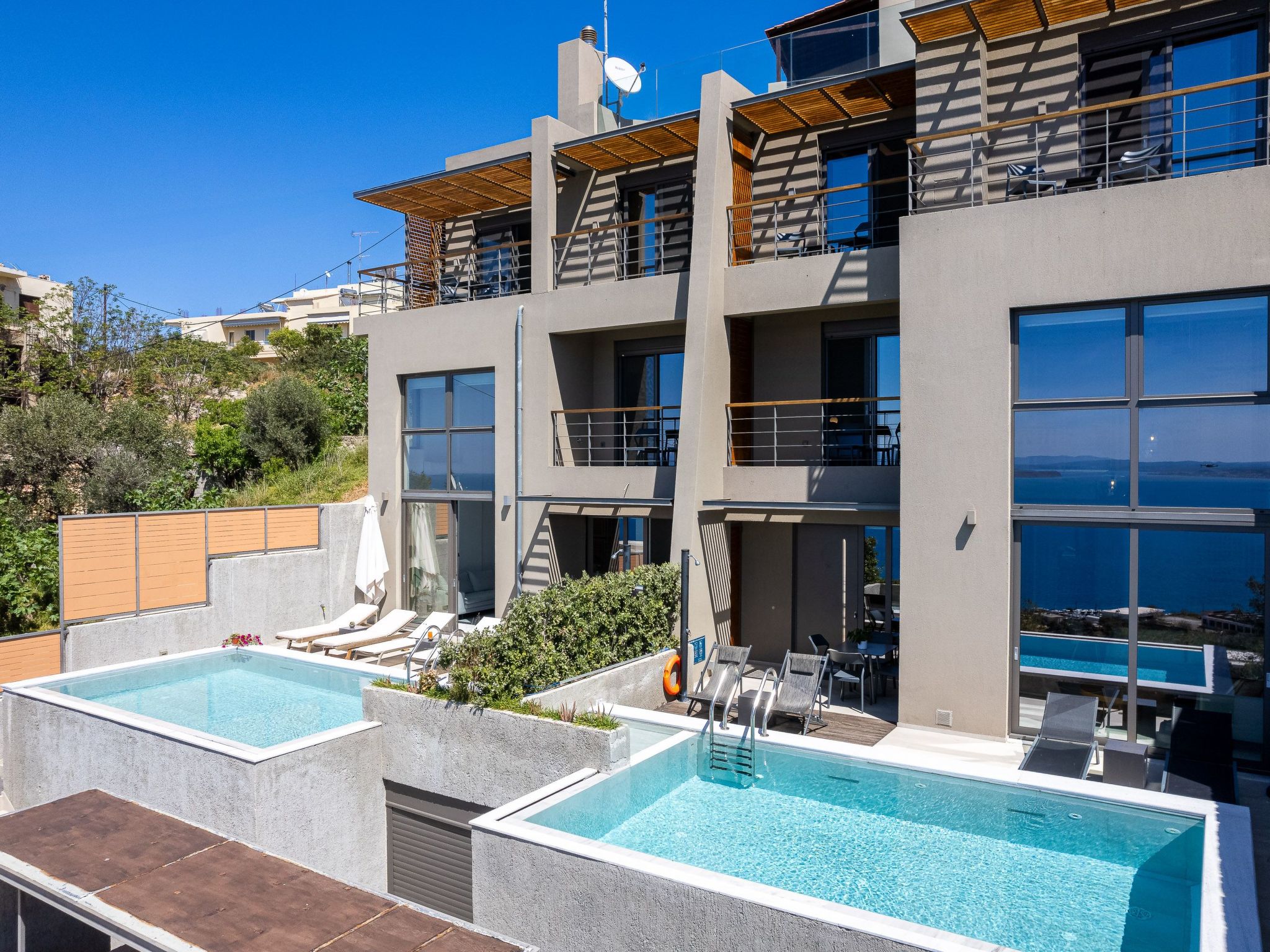 Omnia Villa 1-''Beheizter'' Pool und atemberaubender Meerblick-Binnen