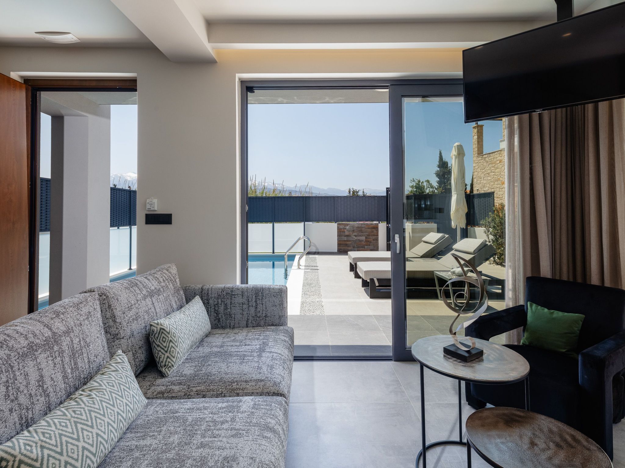 VillAgioi I - Privater Pool und 450m zum Sandstrand-Dedans