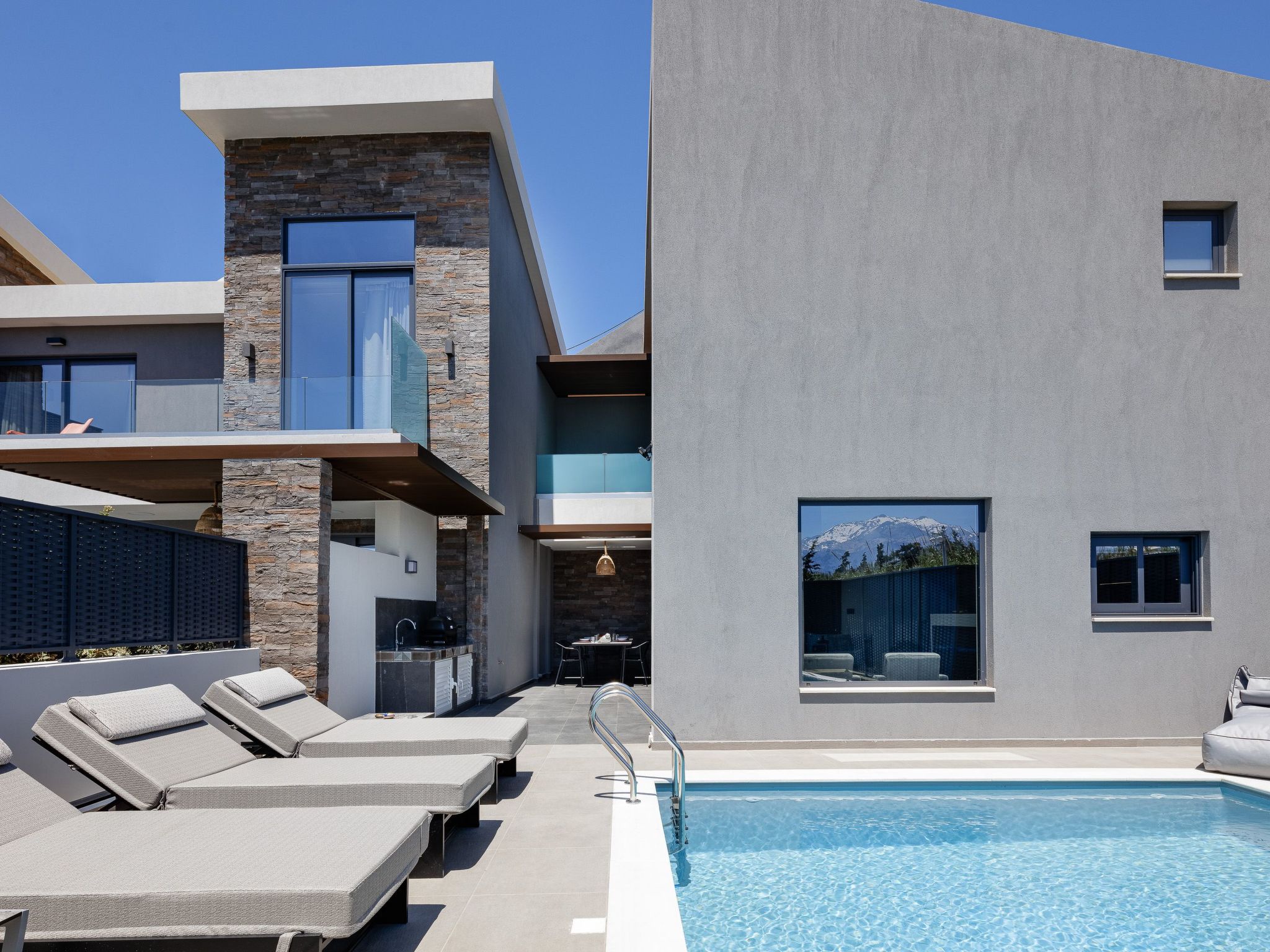 VillAgioi III - Pool Villa und 450m zum Sandstrand-Dedans