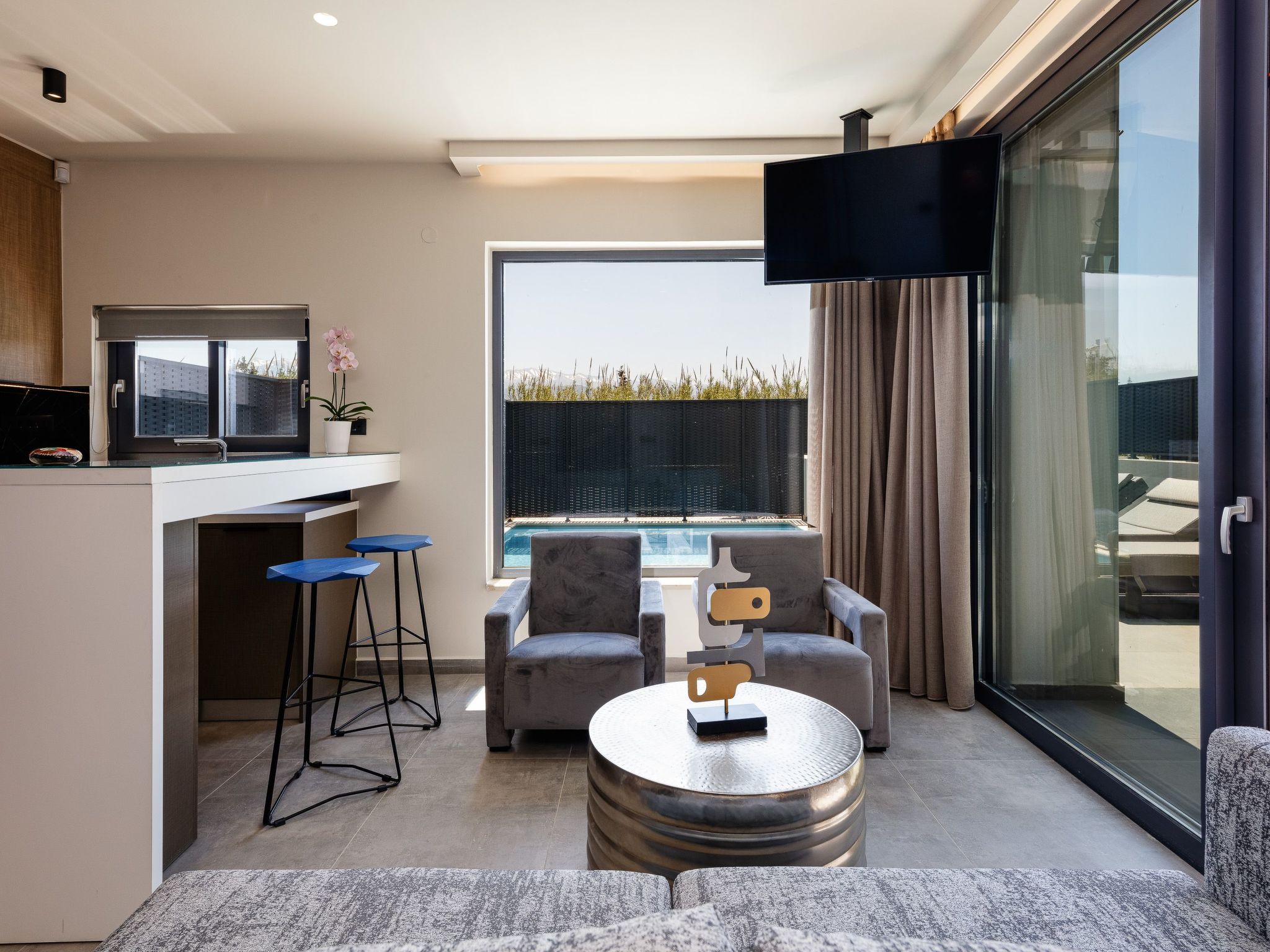 VillAgioi III - Pool Villa und 450m zum Sandstrand-Dedans