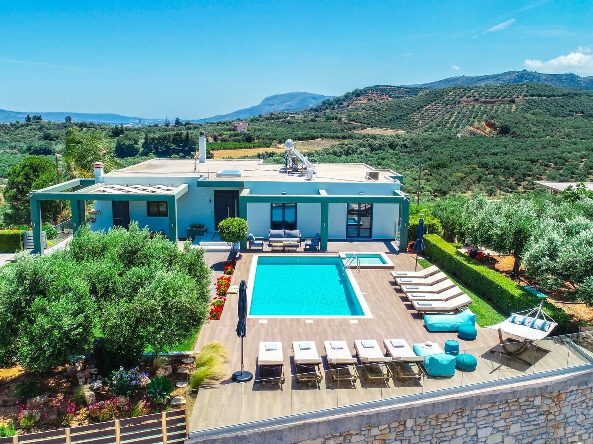 Luxus-Villa Freier beheizter Pool Atemberaubende Aussicht Kreta-Binnen