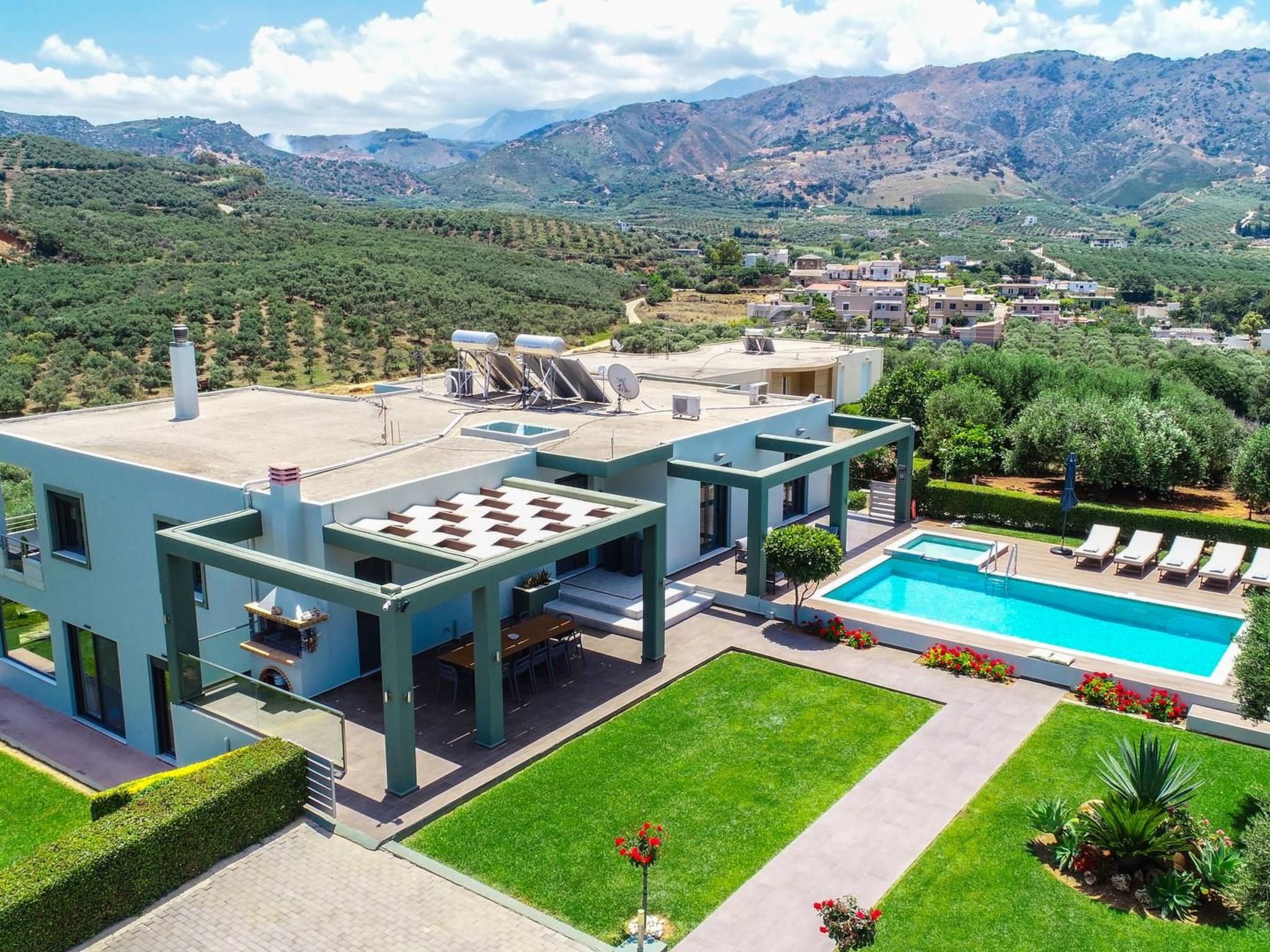 Luxus-Villa Freier beheizter Pool Atemberaubende Aussicht Kreta-Binnen