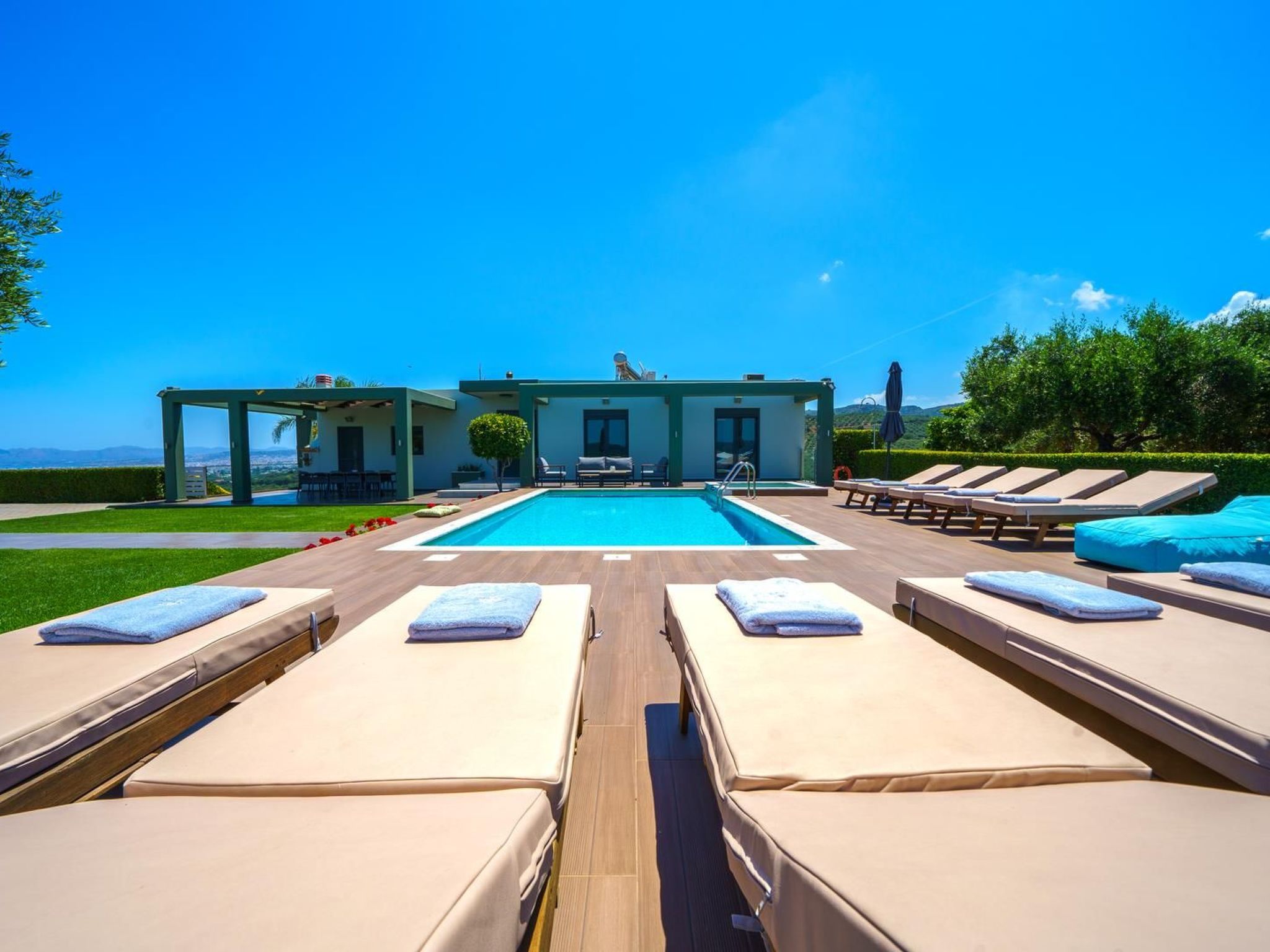 Luxus-Villa Freier beheizter Pool Atemberaubende Aussicht Kreta-Binnen