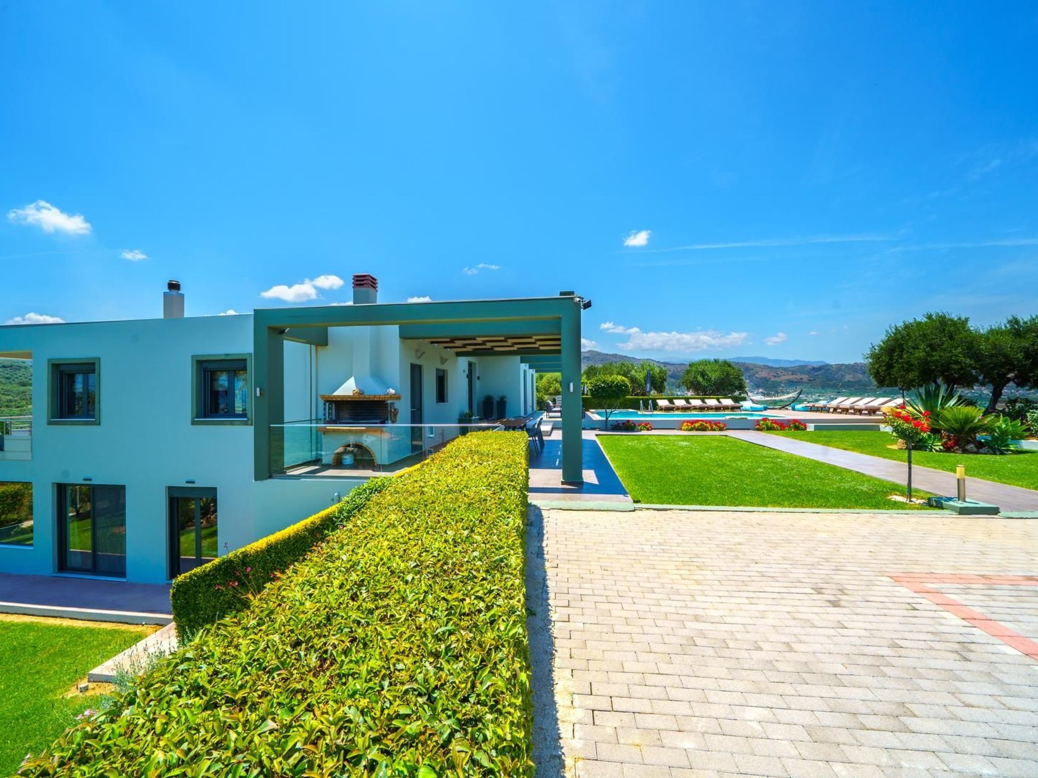 Luxus-Villa Freier beheizter Pool Atemberaubende Aussicht Kreta-Binnen