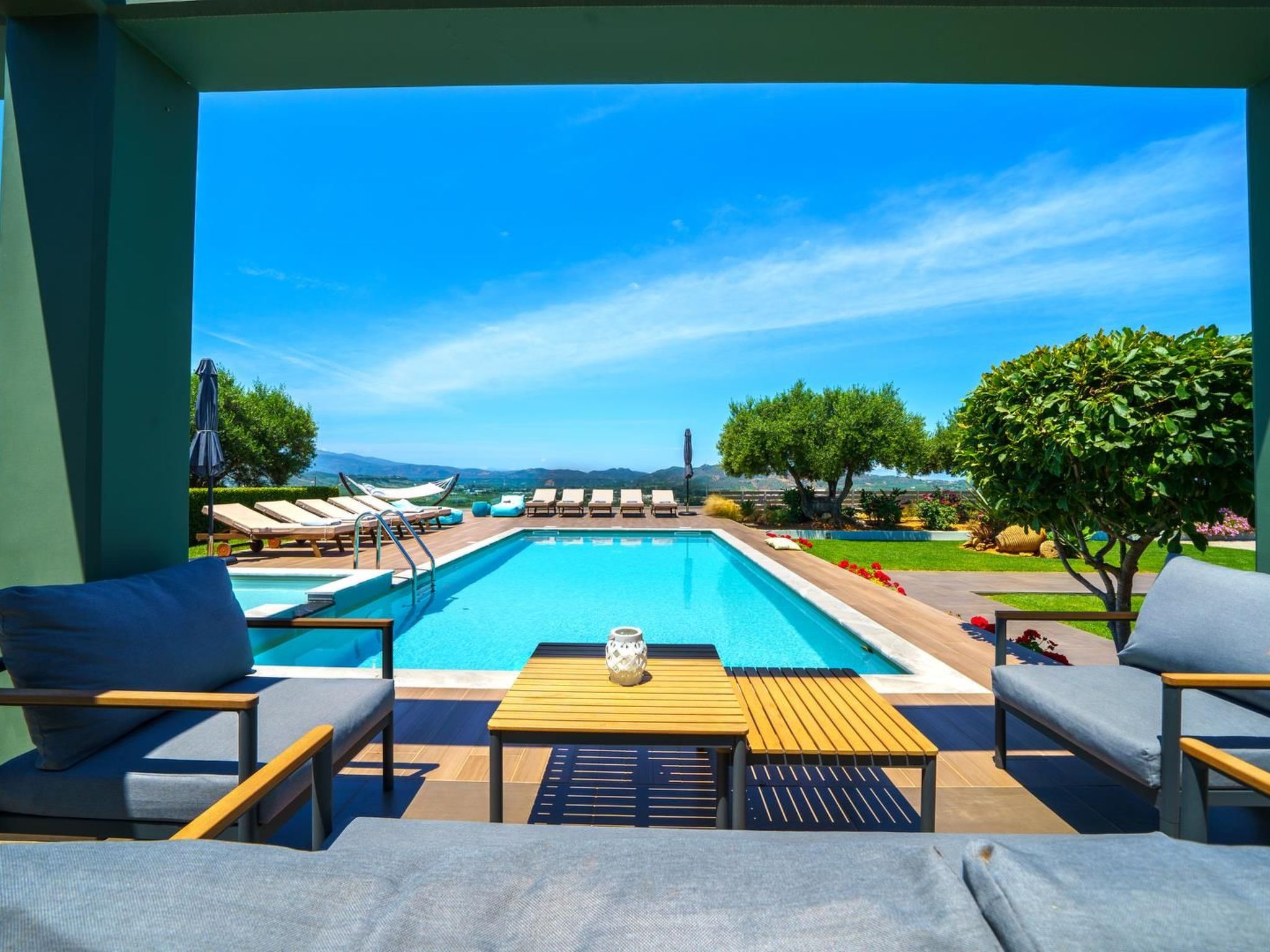 Luxus-Villa Freier beheizter Pool Atemberaubende Aussicht Kreta-Binnen