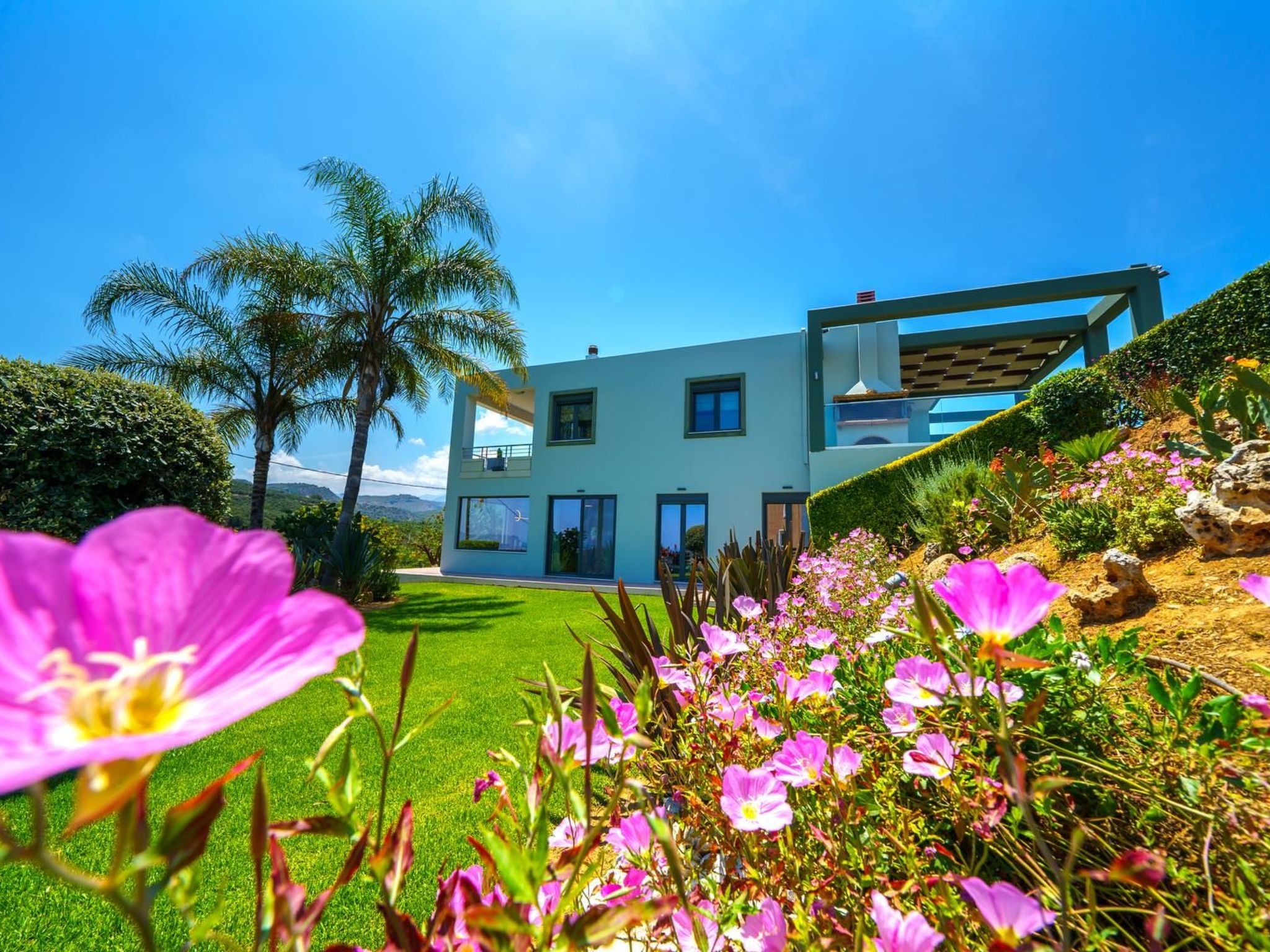 Luxus-Villa Freier beheizter Pool Atemberaubende Aussicht Kreta-Binnen