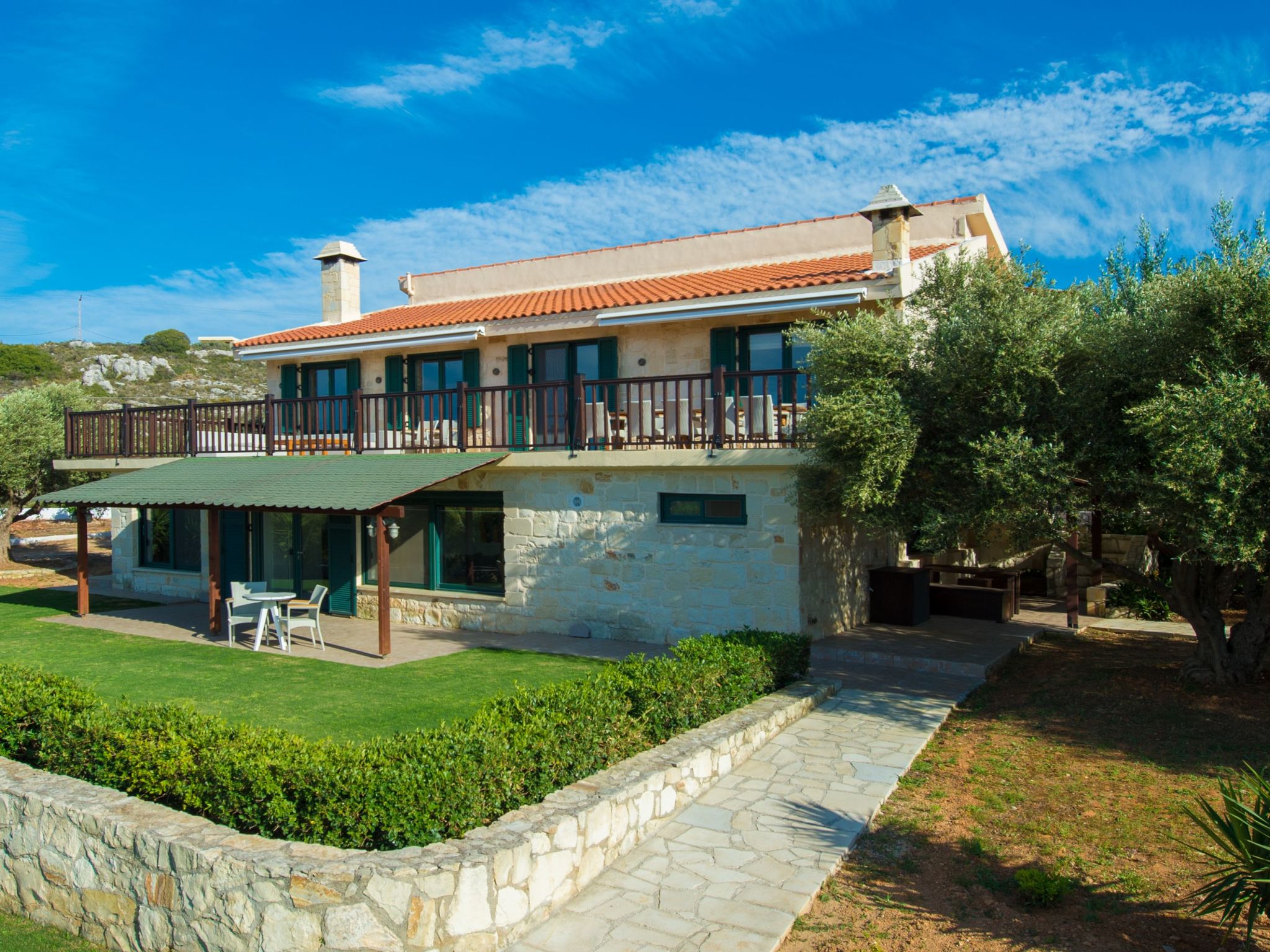 Villa Mathea - Kreta - Große Luxusvilla mit privatem Pool - Zentrale aber ruhig-Dehors