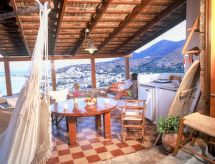 Meerblick-Ferienhaus Argyro in Mavrikiano.