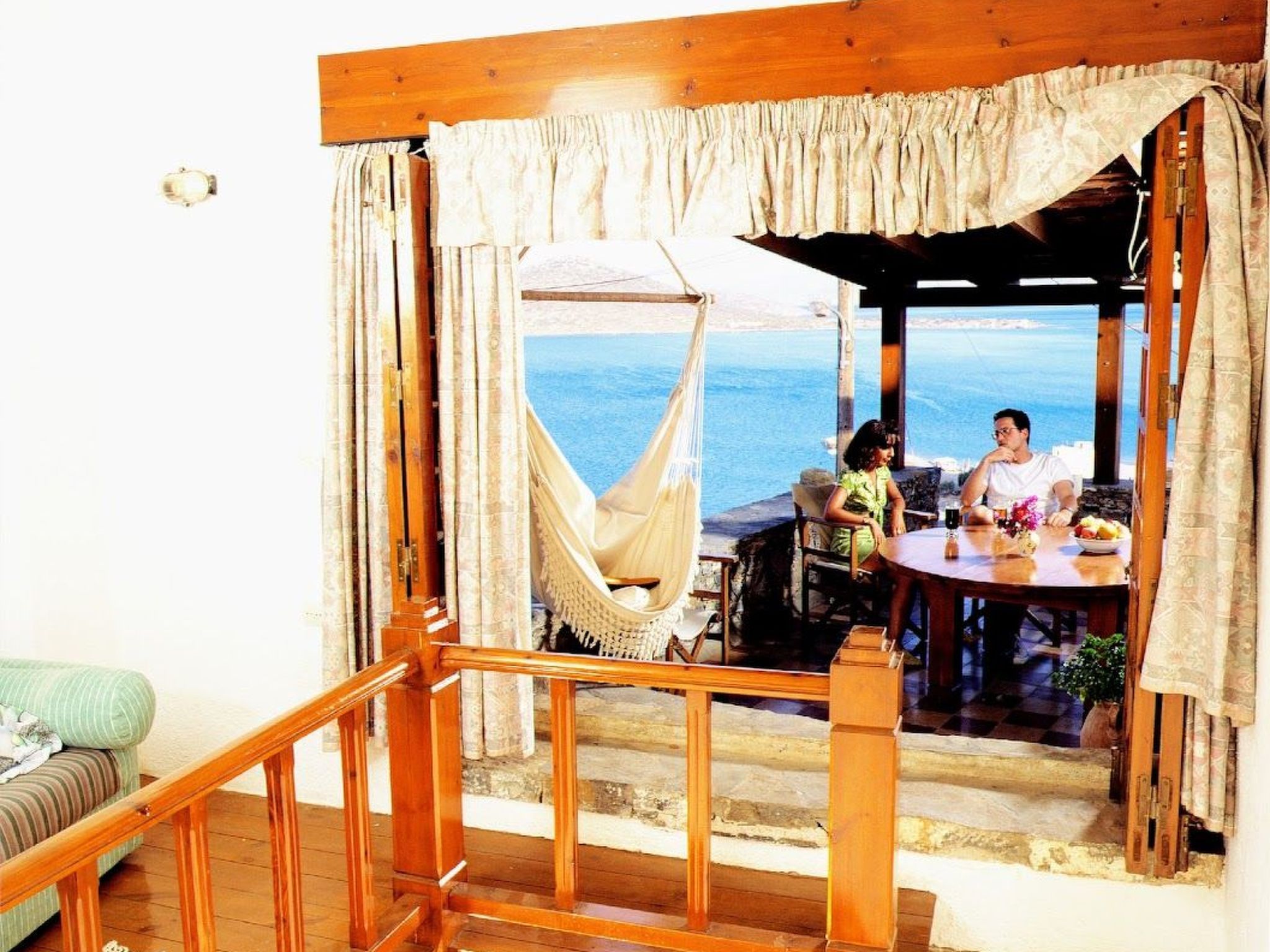 Meerblick-Ferienhaus Argyro in Mavrikiano.-Binnen