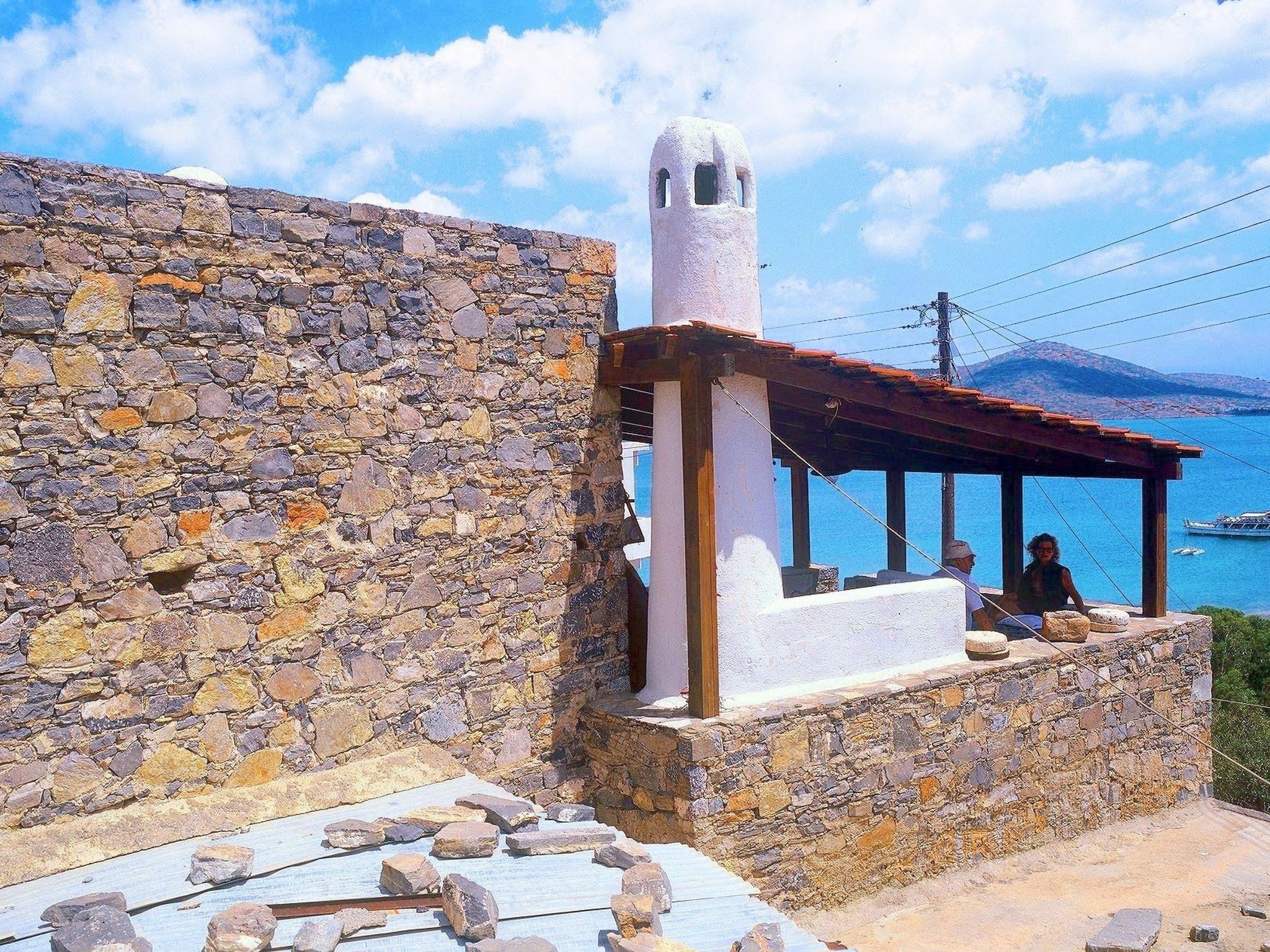 Meerblick-Ferienhaus Argyro in Mavrikiano.-Binnen