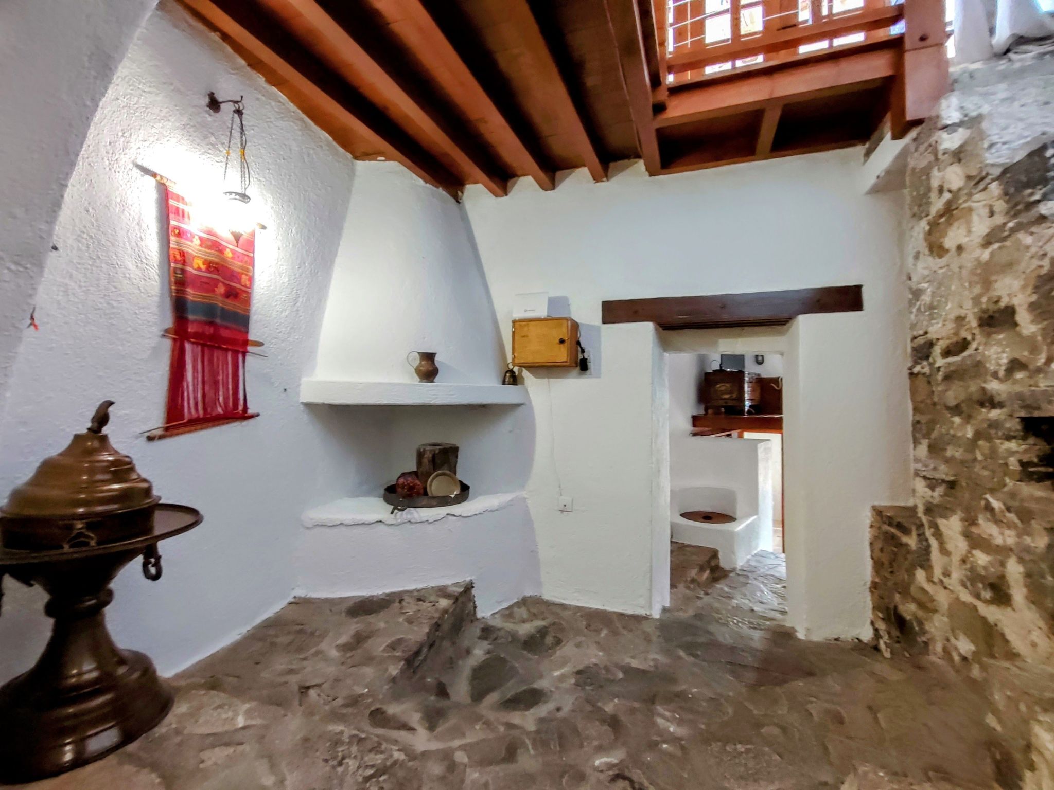 Meerblick-Ferienhaus Argyro in Mavrikiano.-Binnen