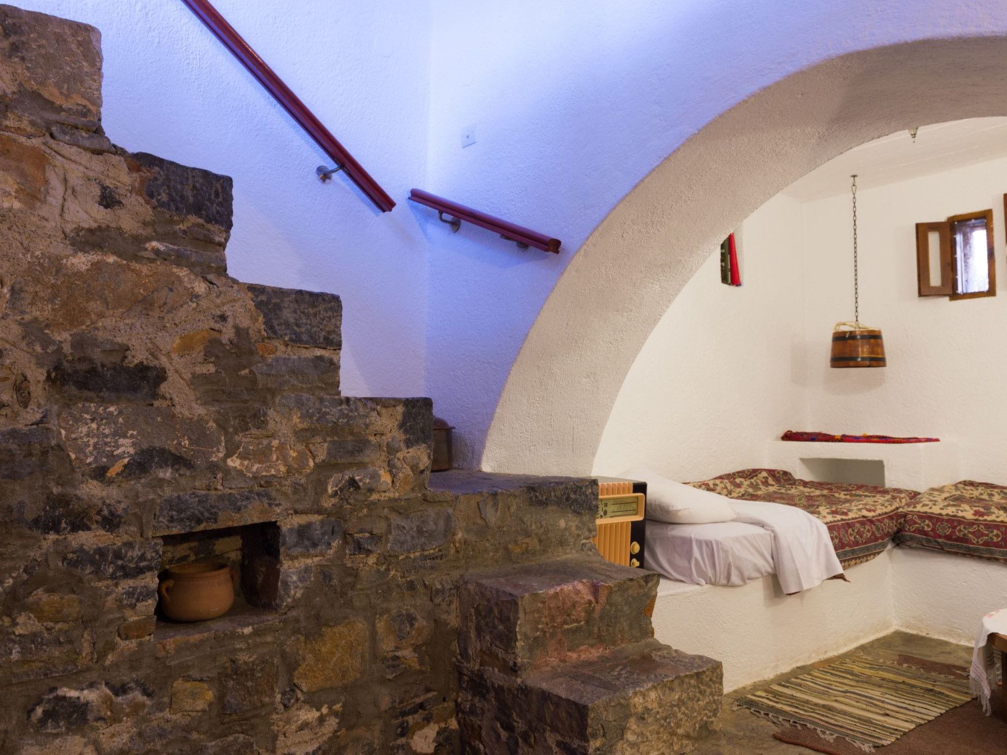 Meerblick-Ferienhaus Argyro in Mavrikiano.-Binnen