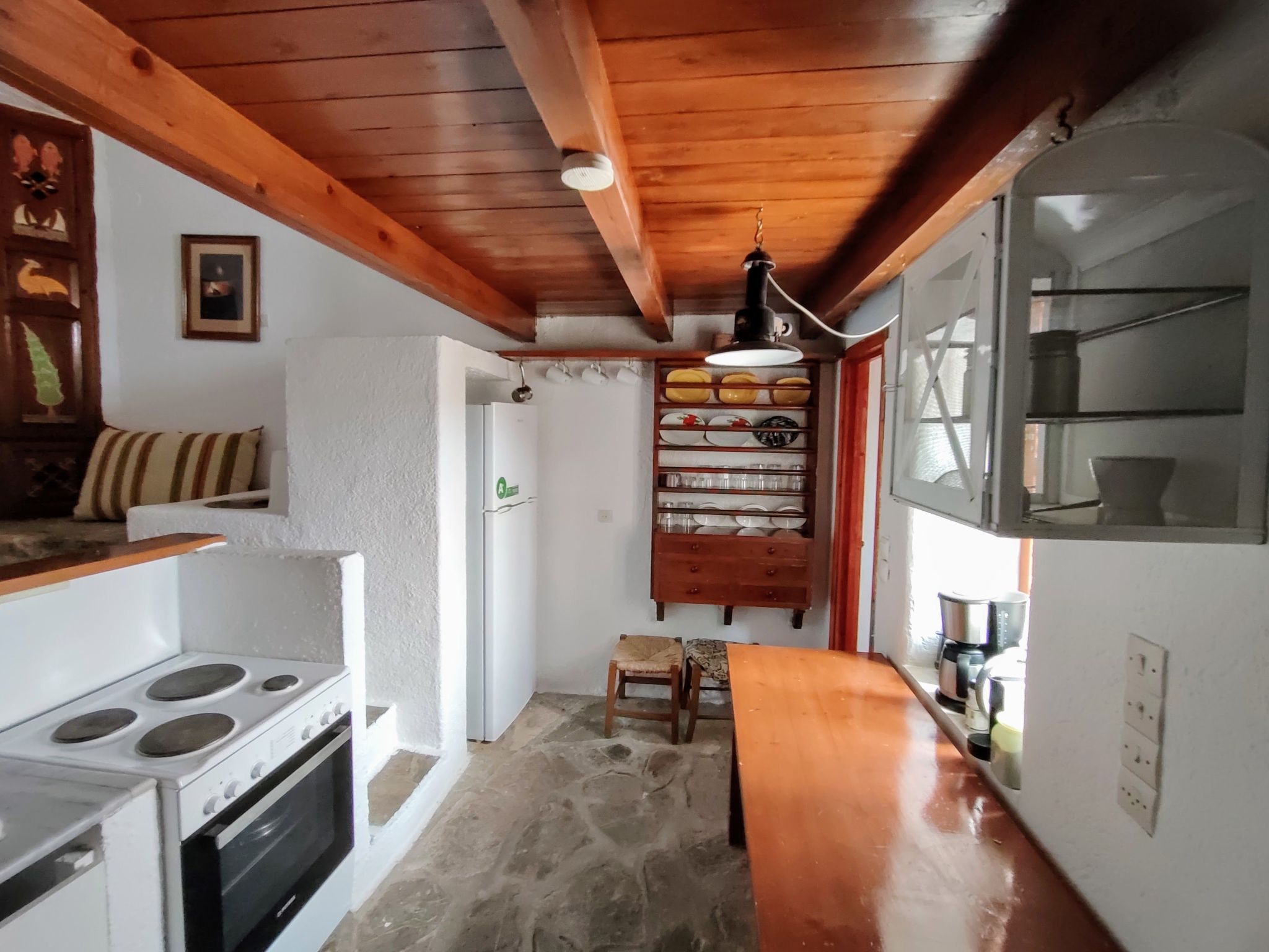 Meerblick-Ferienhaus Argyro in Mavrikiano.-Binnen