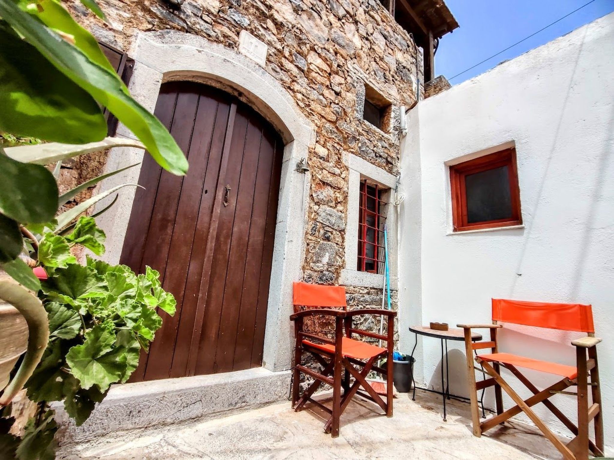 Meerblick-Ferienhaus Argyro in Mavrikiano.-Binnen