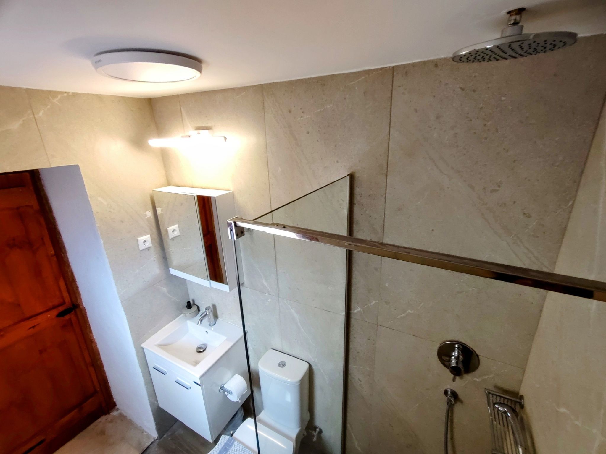 Meerblick-Ferienhaus Argyro in Mavrikiano.-Binnen