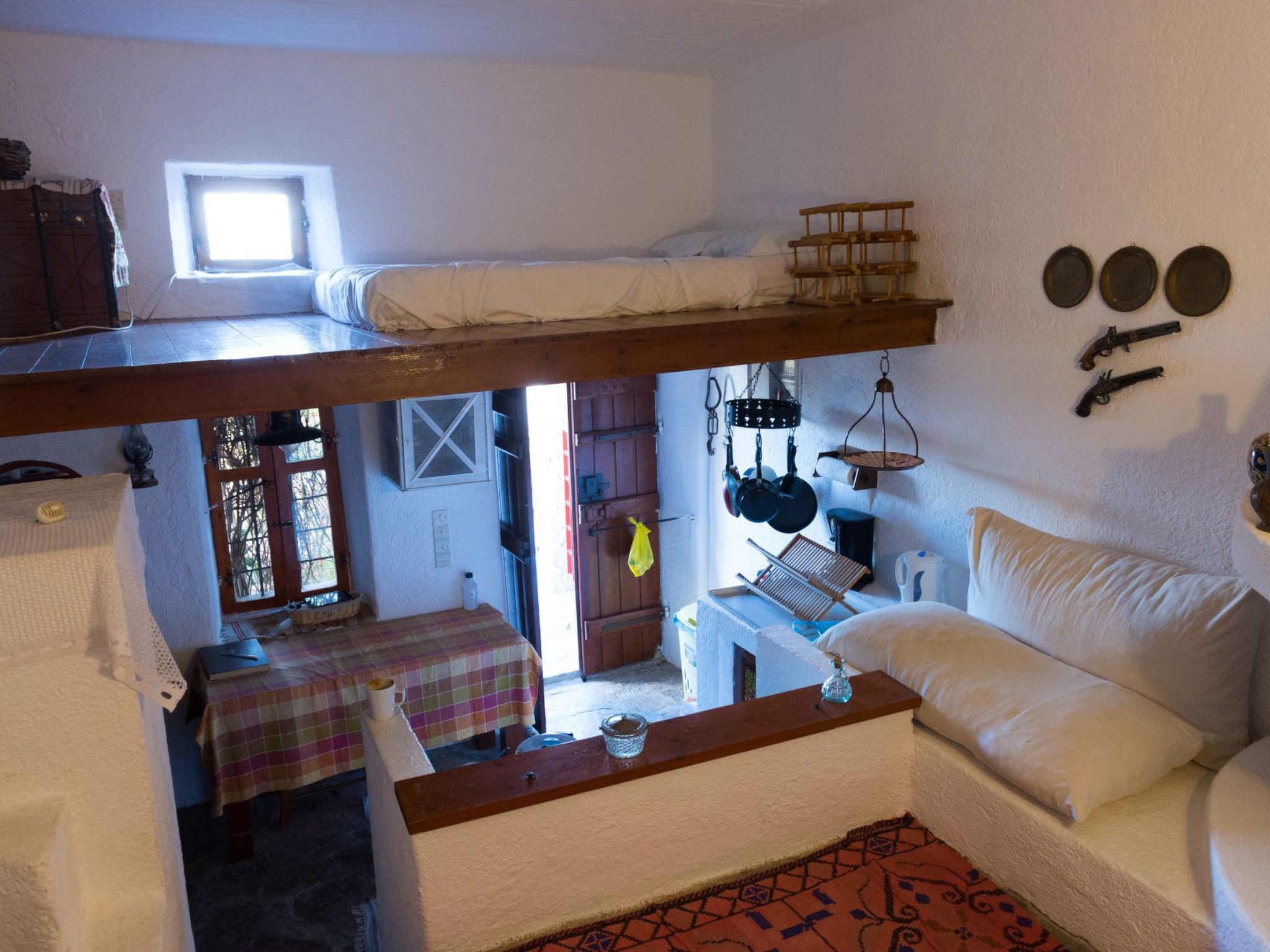 Meerblick-Ferienhaus Argyro in Mavrikiano.-Binnen