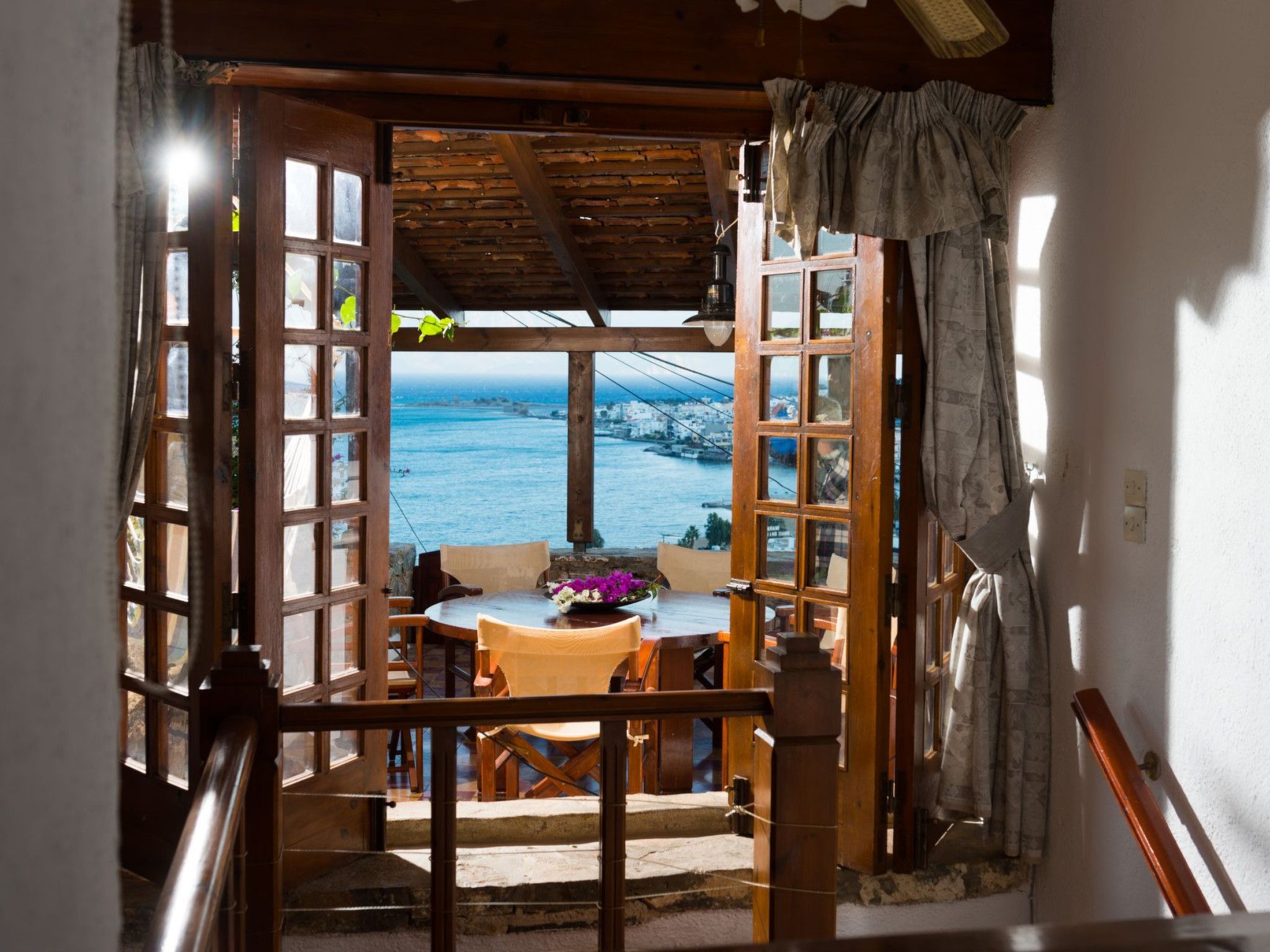 Meerblick-Ferienhaus Argyro in Mavrikiano.-Binnen