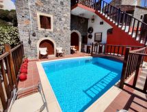 Steinhaus Erato: Vrijstaand huis met privézwembad en uitzicht op zee in Plaka - thumbnail 1