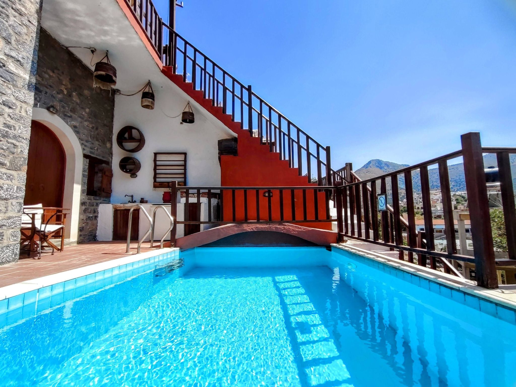 Steinhaus Erato Privater Pool Landschaftliche Kretische Ansichten-Binnen