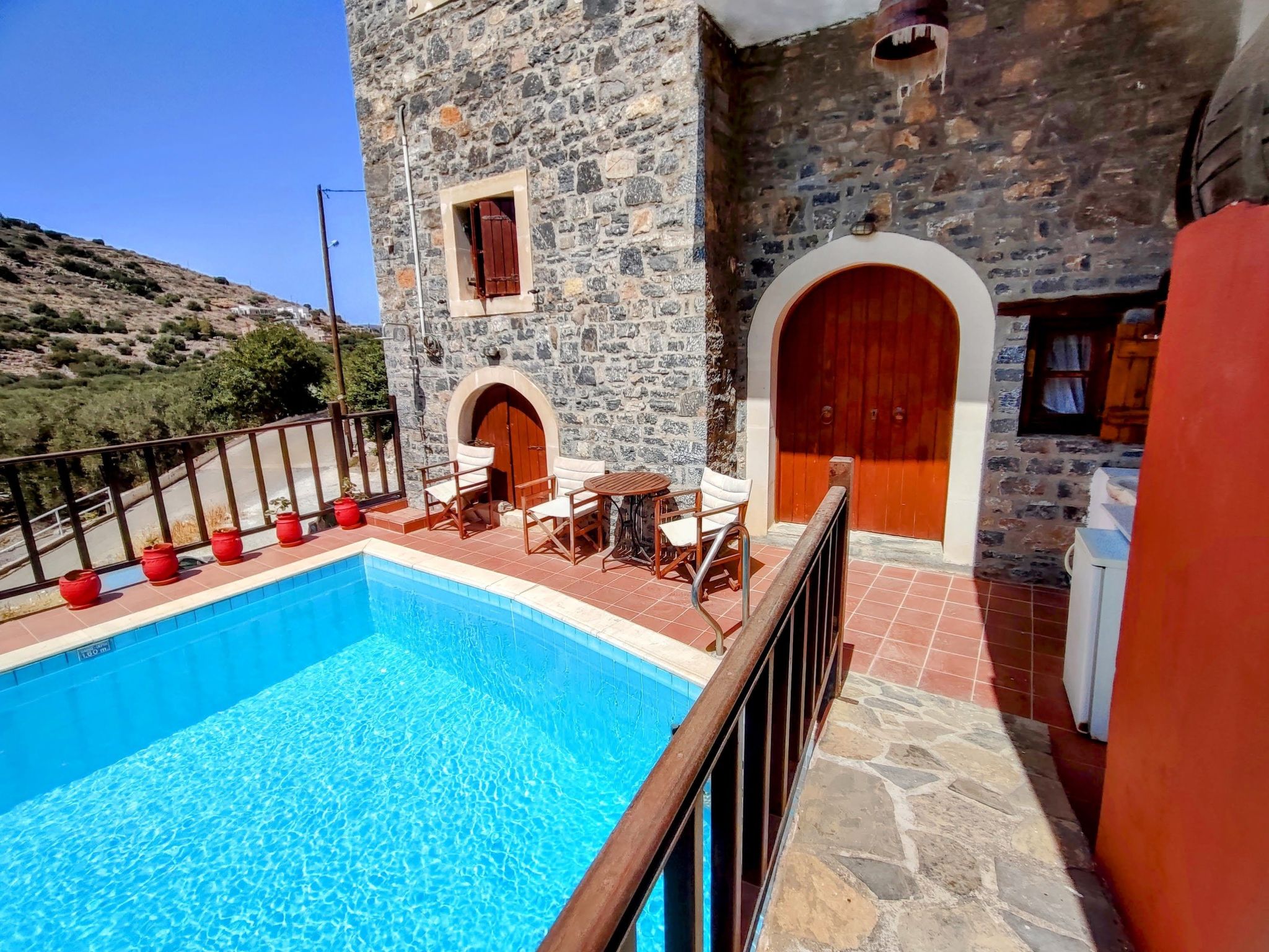 Steinhaus Erato Privater Pool Landschaftliche Kretische Ansichten-Binnen