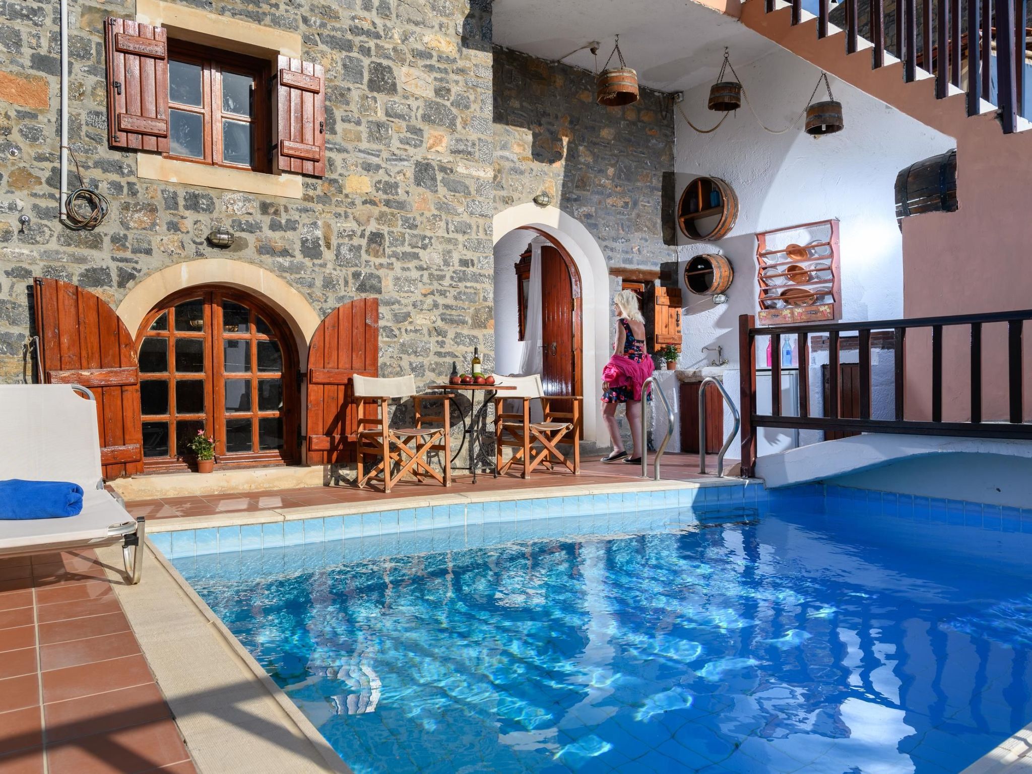 Steinhaus Erato Privater Pool Landschaftliche Kretische Ansichten-Binnen