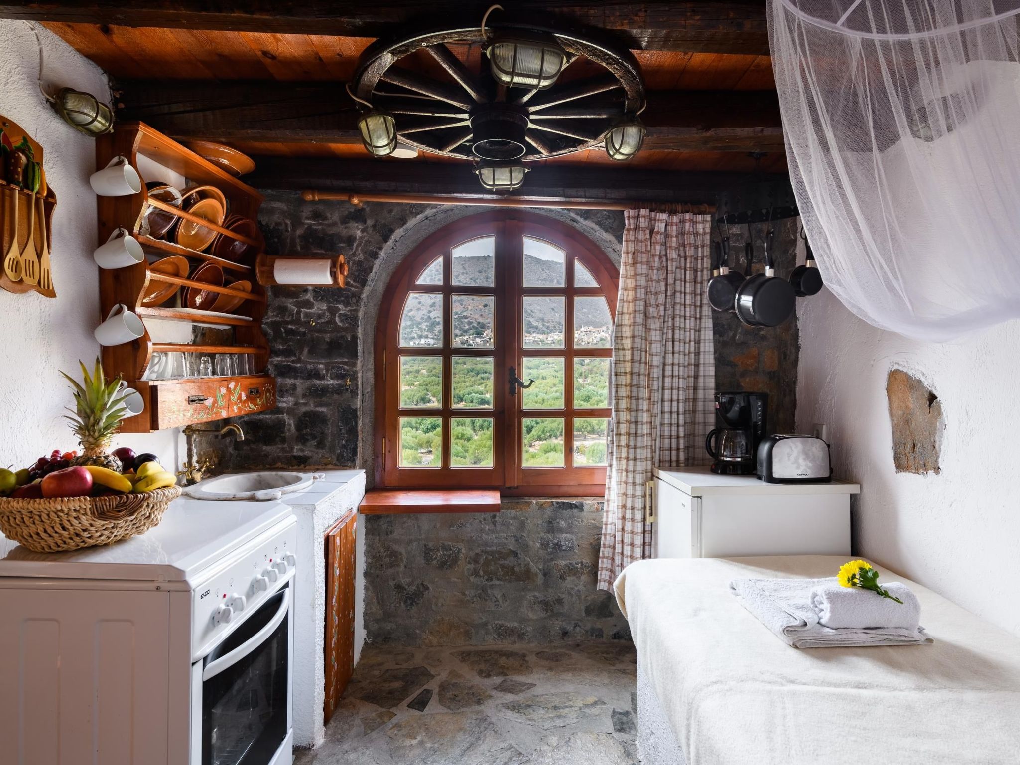 Steinhaus Erato Privater Pool Landschaftliche Kretische Ansichten-Binnen