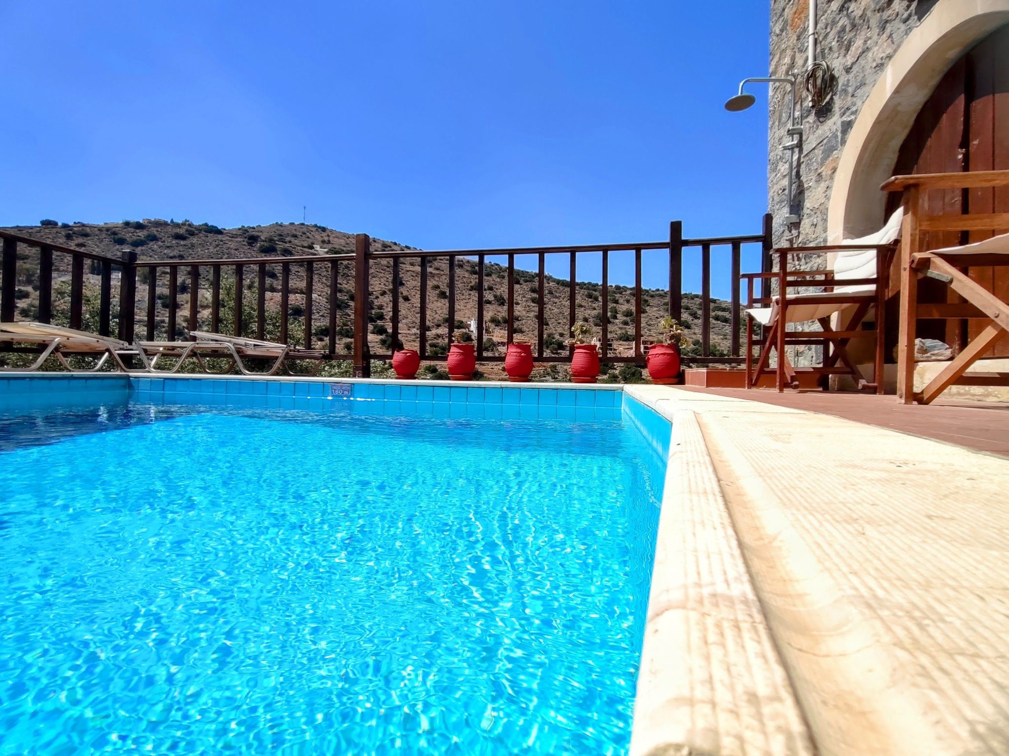 Steinhaus Erato Privater Pool Landschaftliche Kretische Ansichten-Binnen