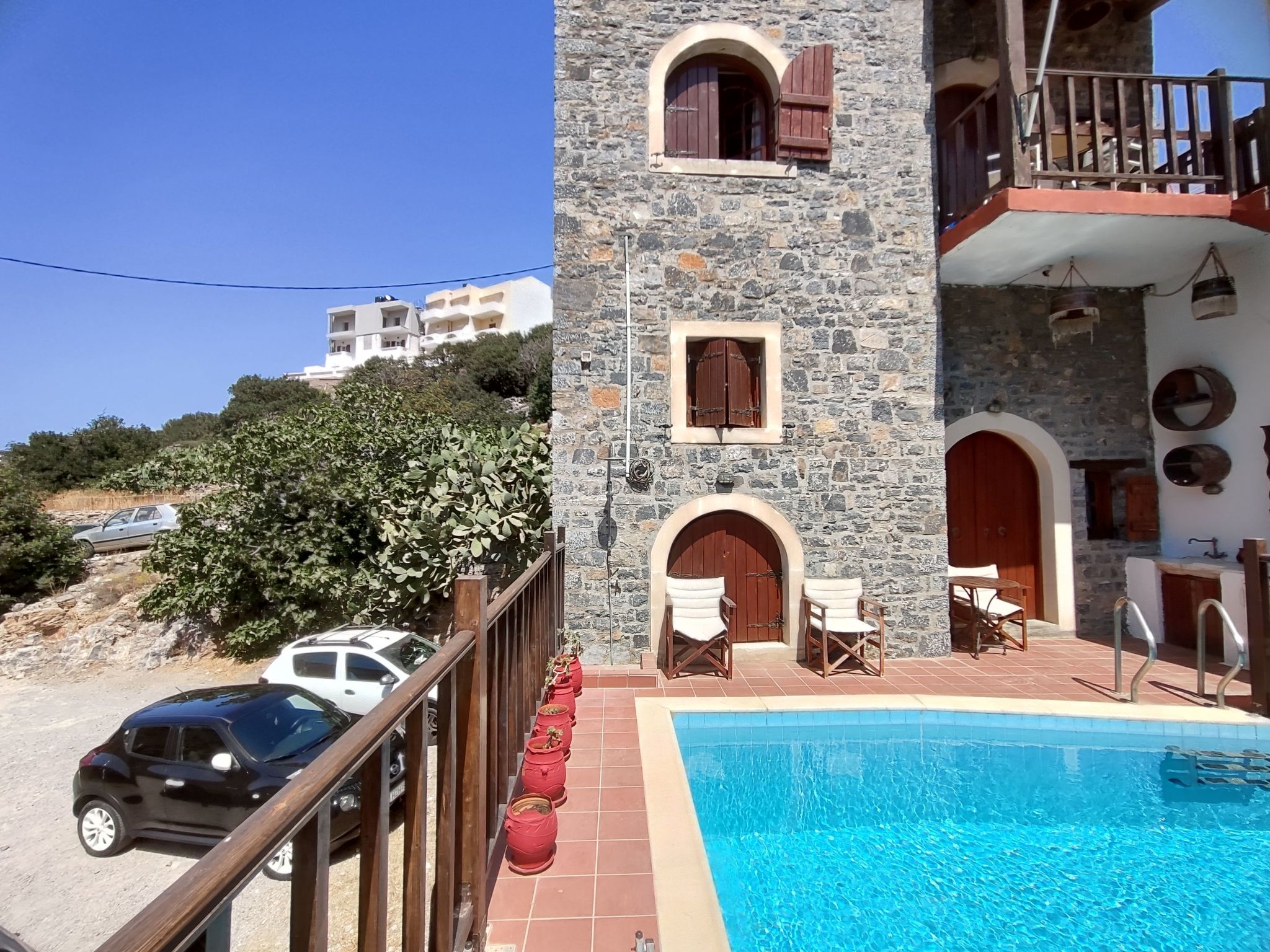 Steinhaus Erato Privater Pool Landschaftliche Kretische Ansichten-Binnen