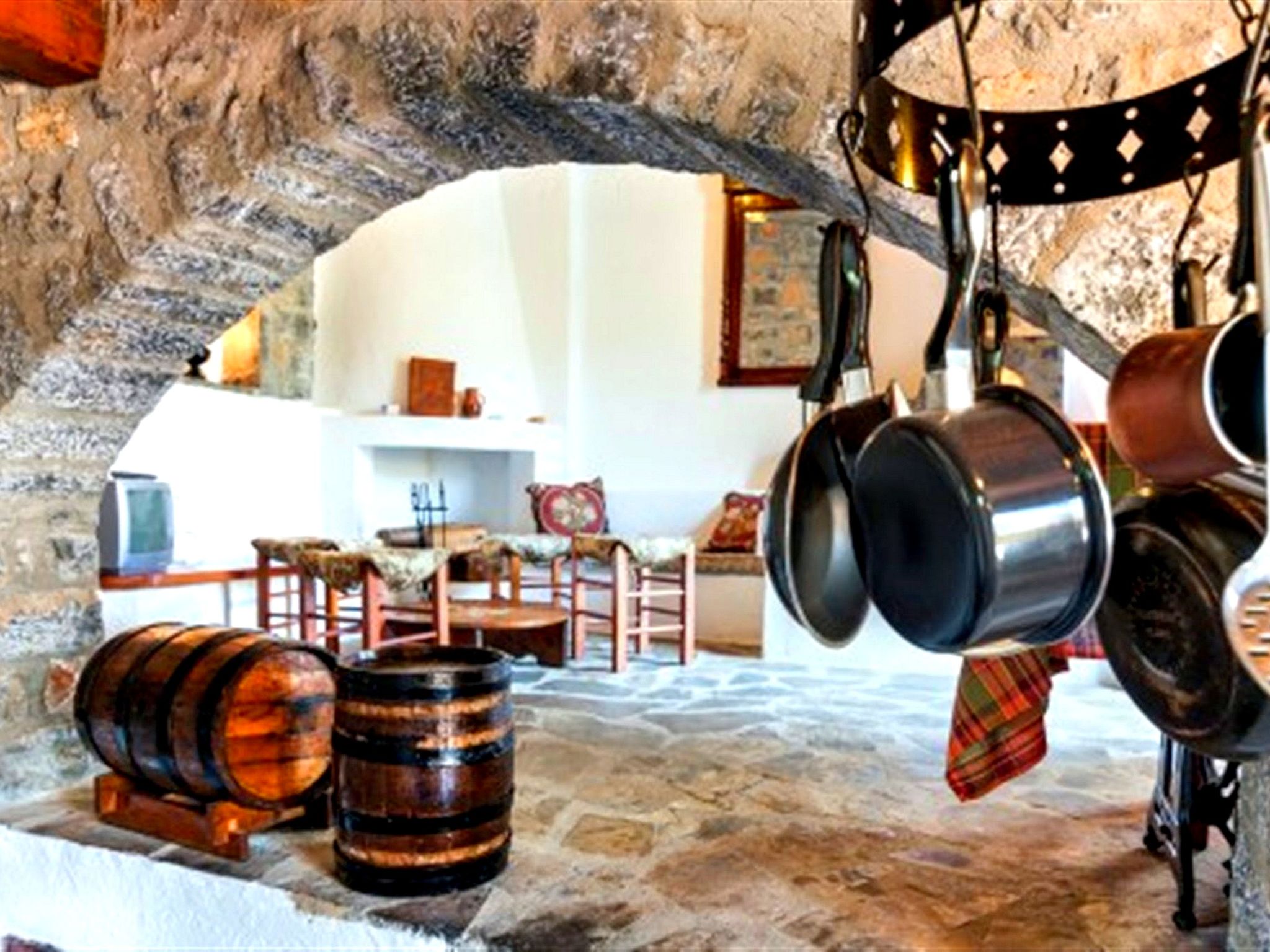 Authentisches kretisches Steinhaus Clio mit Aussicht-Binnen