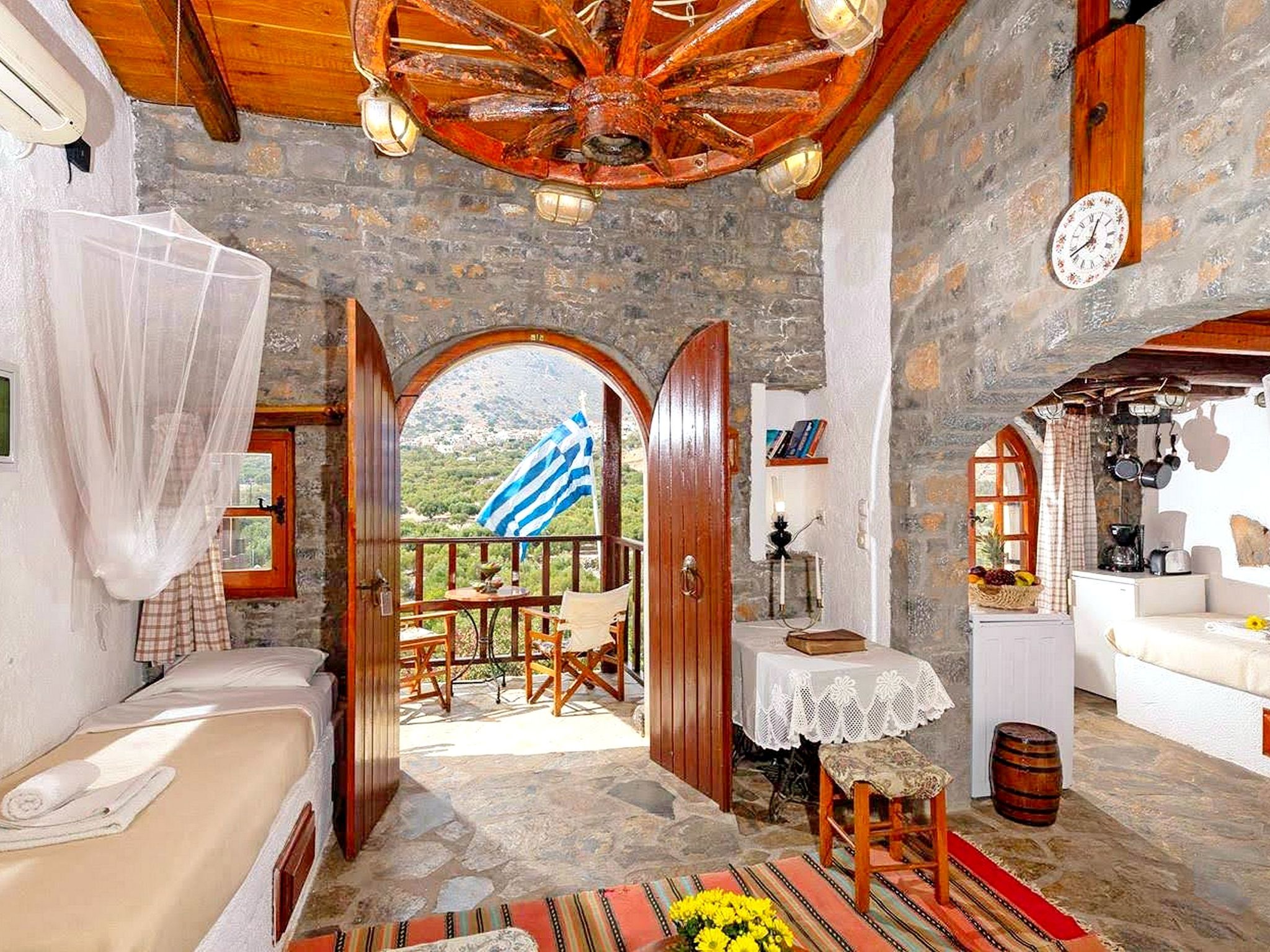 Authentisches kretisches Steinhaus Clio mit Aussicht-Binnen