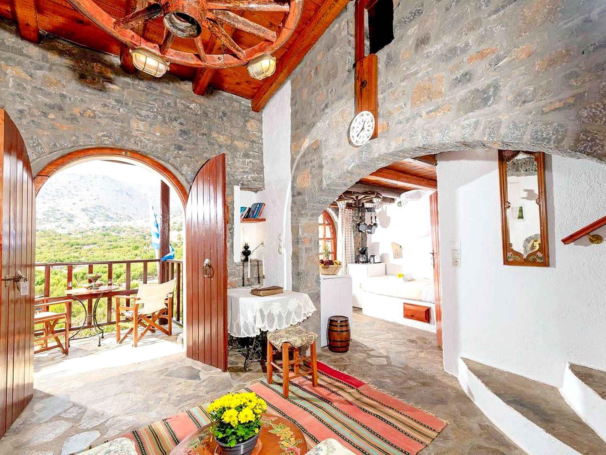 Authentisches kretisches Steinhaus Clio mit Aussicht-Binnen