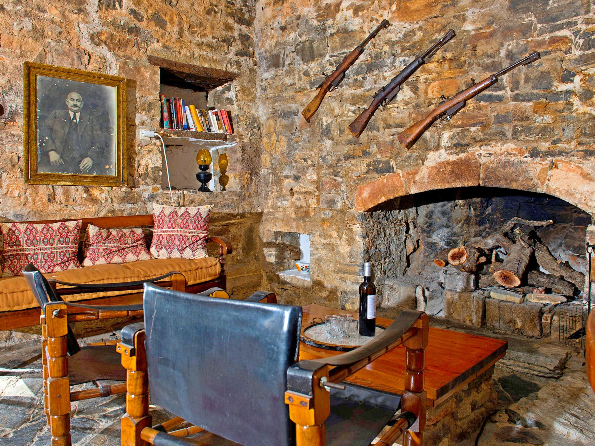 Authentisches Kreta Elounda Haus mit Meerblick Margarita-Binnen