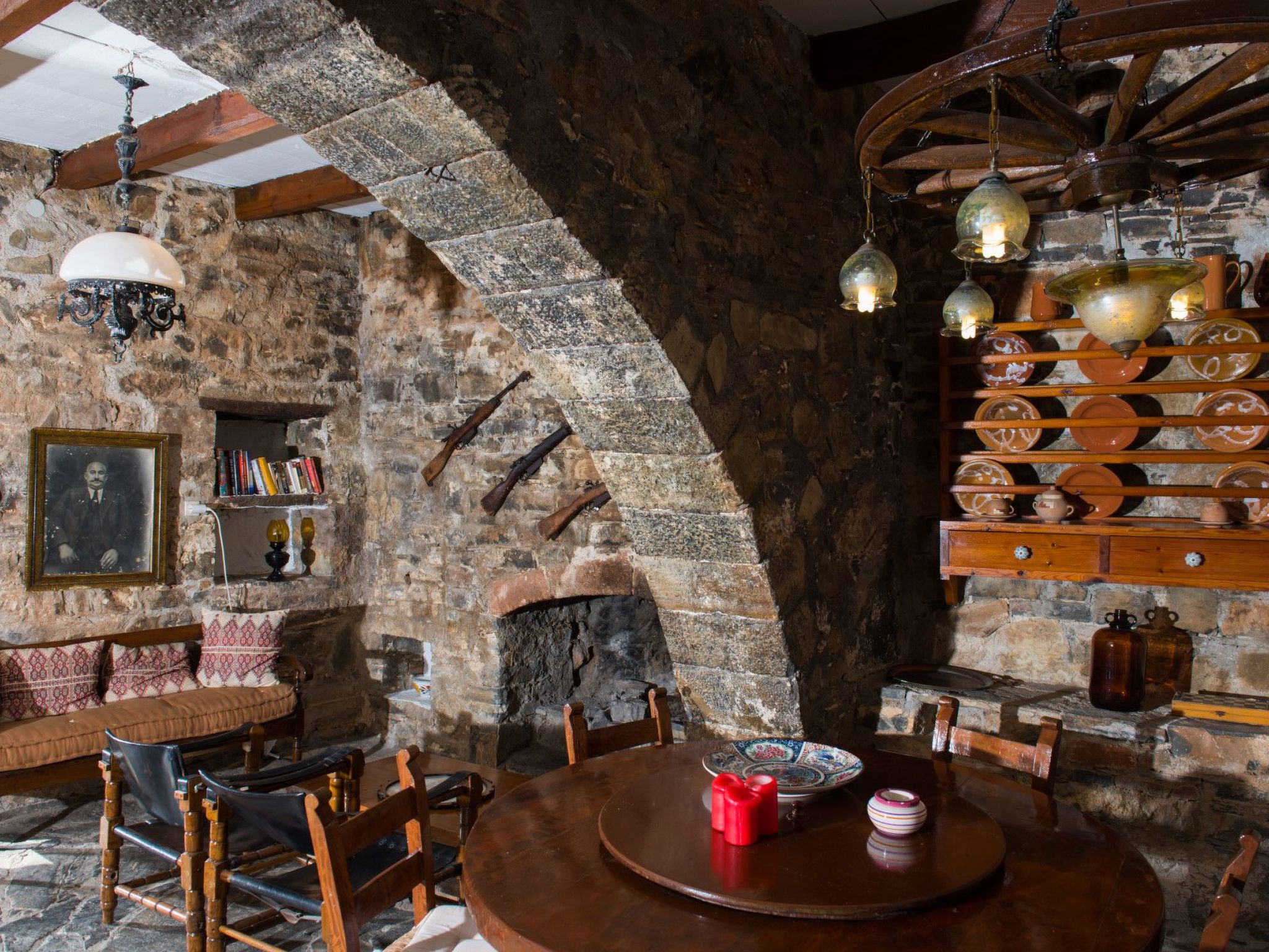 Authentisches Kreta Elounda Haus mit Meerblick Margarita-Binnen