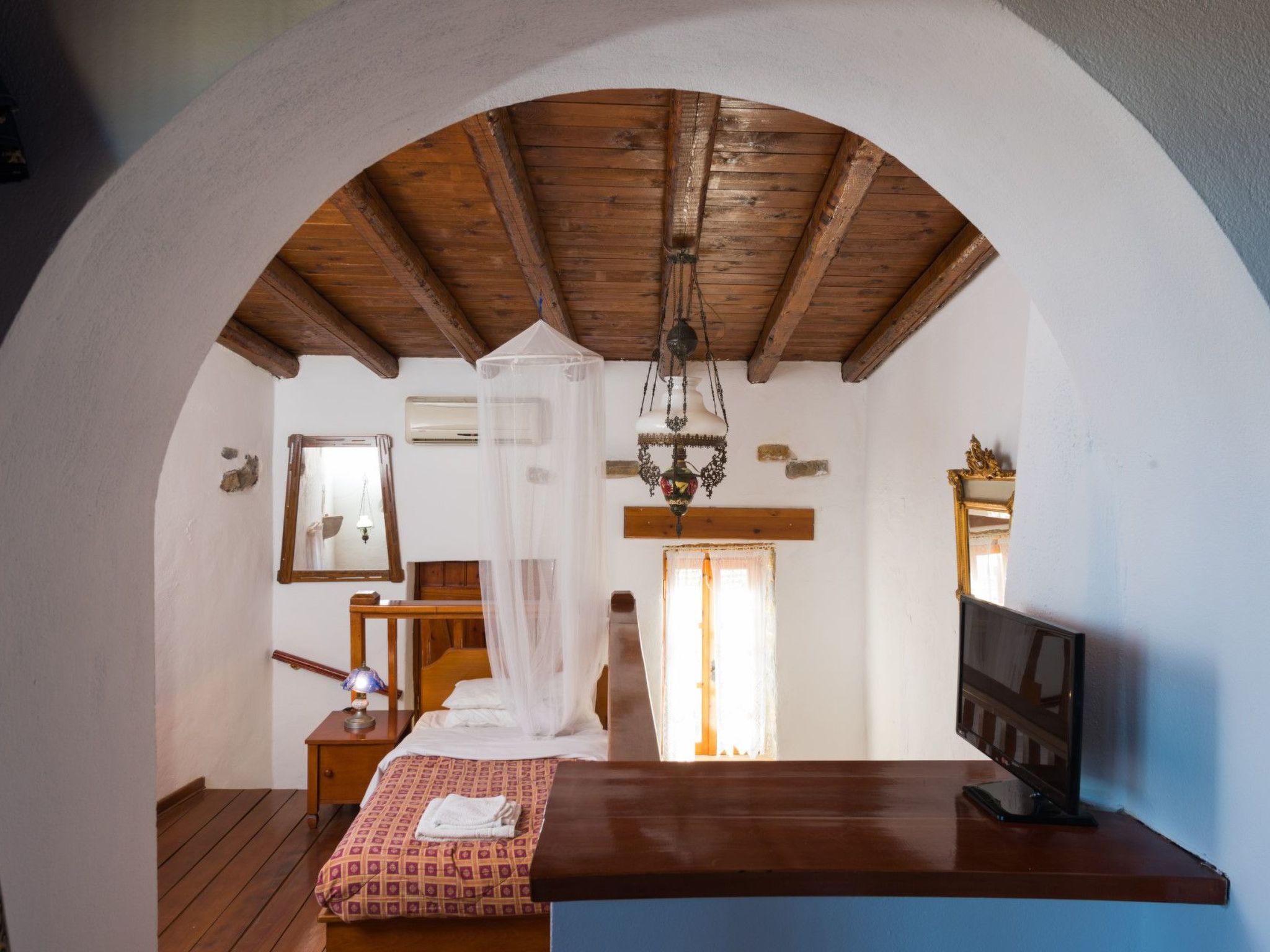 Leonidas Traditionelles kretisches Haus mit Meerblick-Binnen