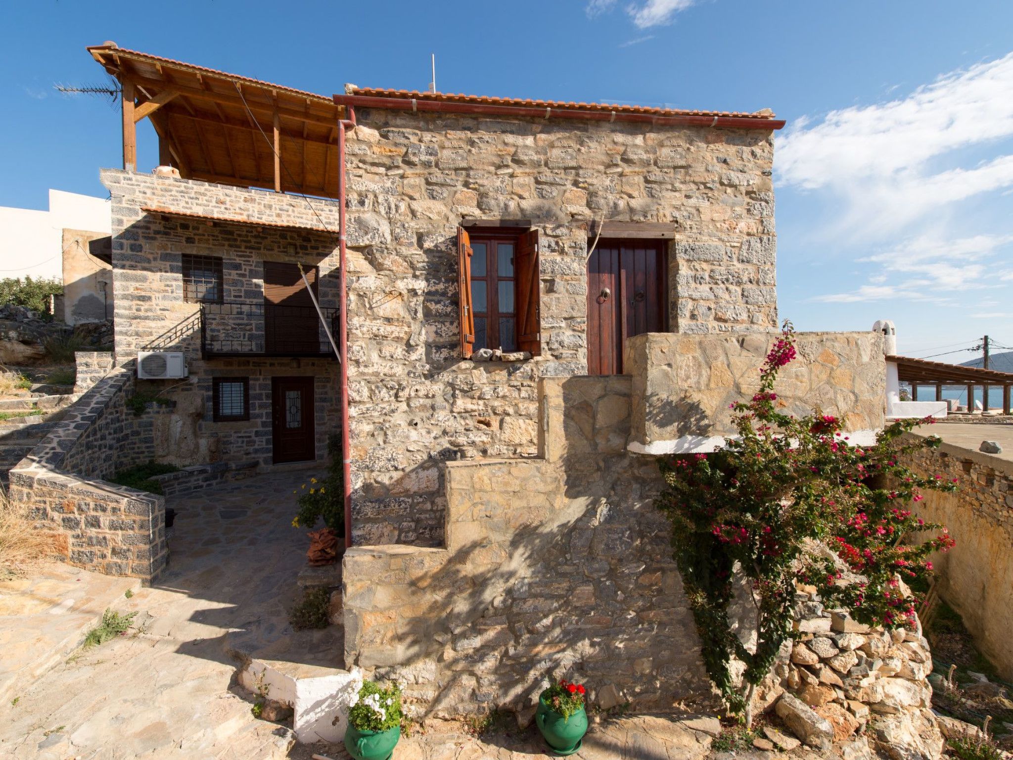 Leonidas Traditionelles kretisches Haus mit Meerblick-Binnen