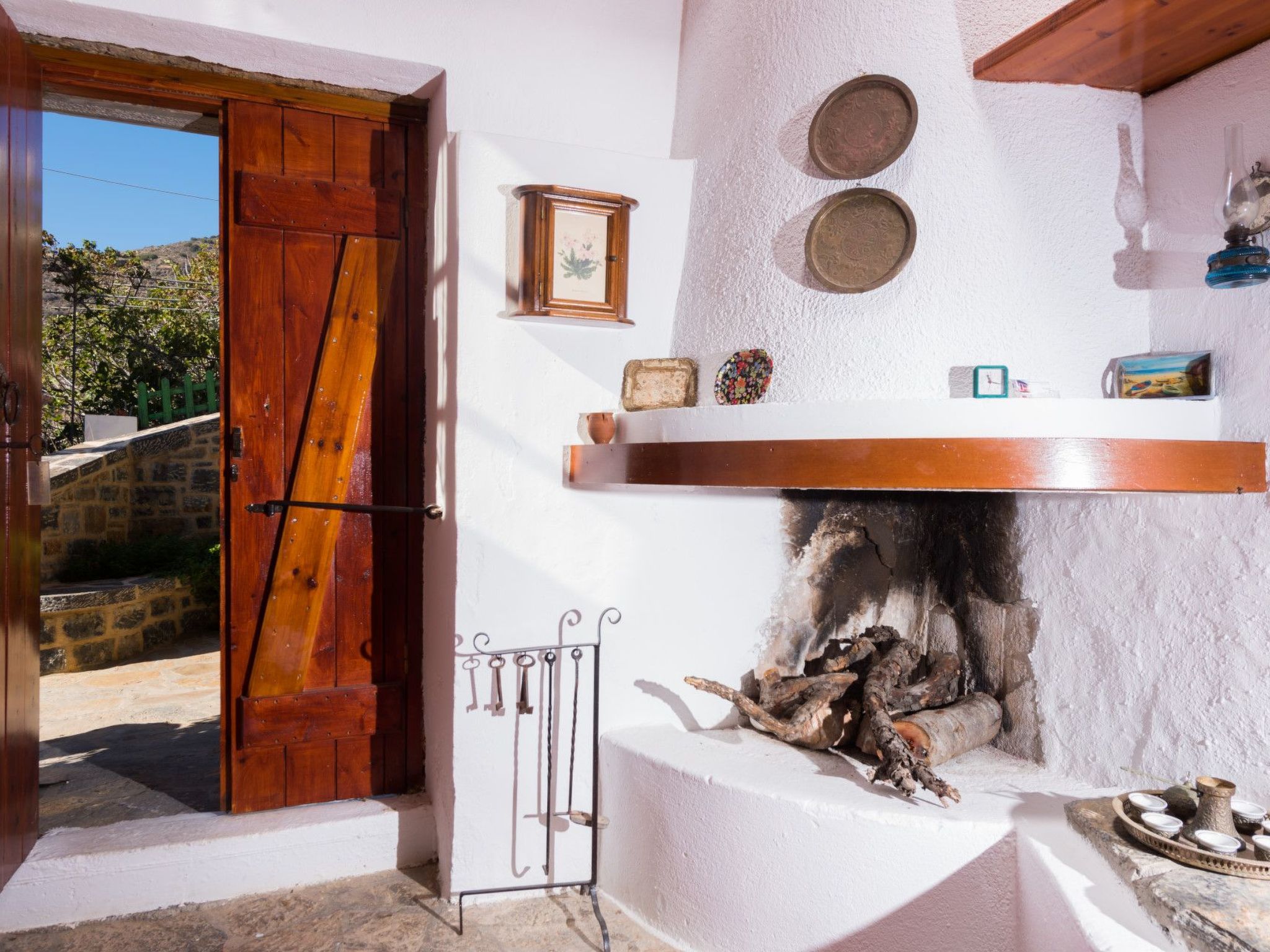 Leonidas Traditionelles kretisches Haus mit Meerblick-Binnen