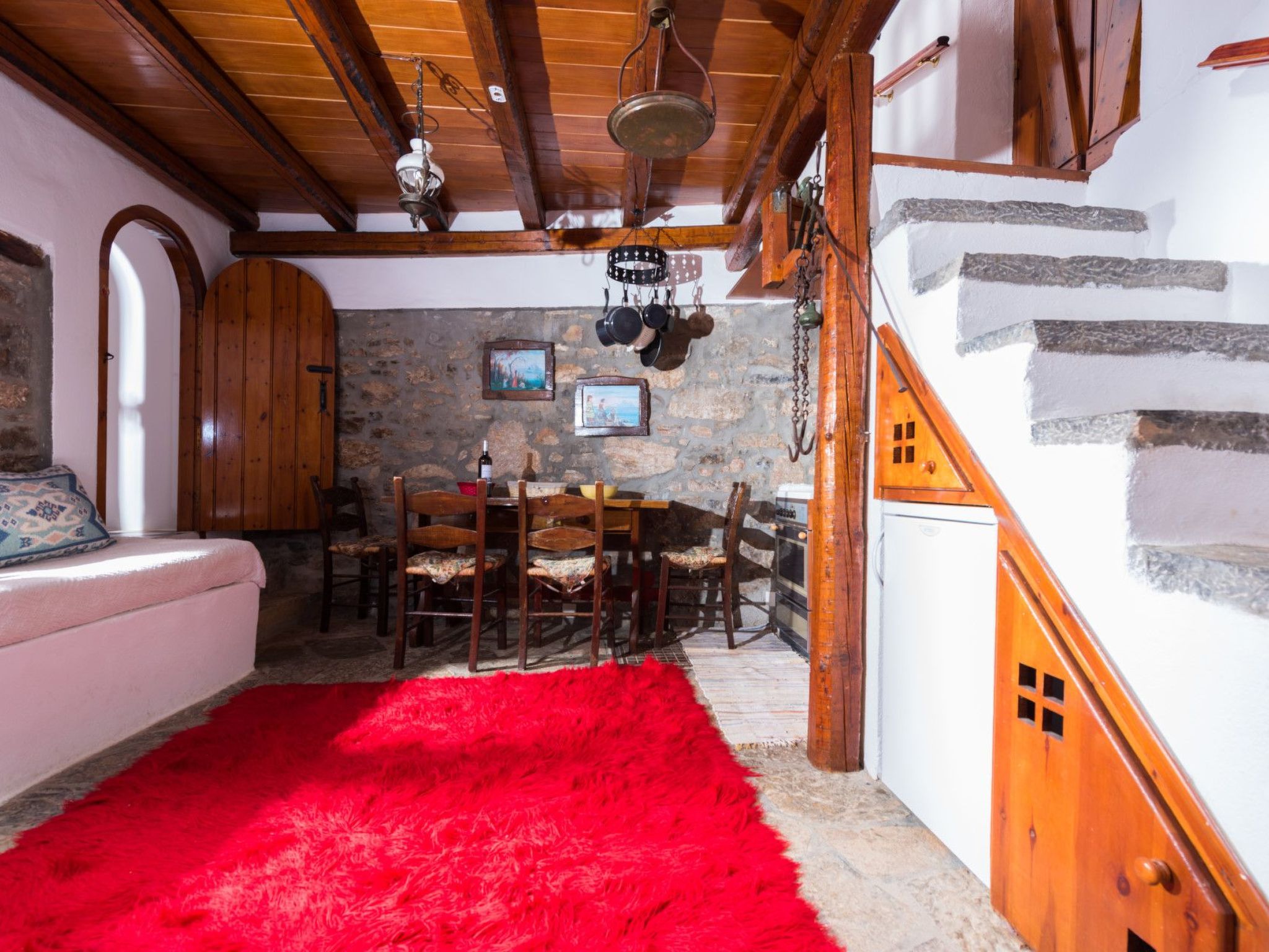 Leonidas Traditionelles kretisches Haus mit Meerblick-Binnen