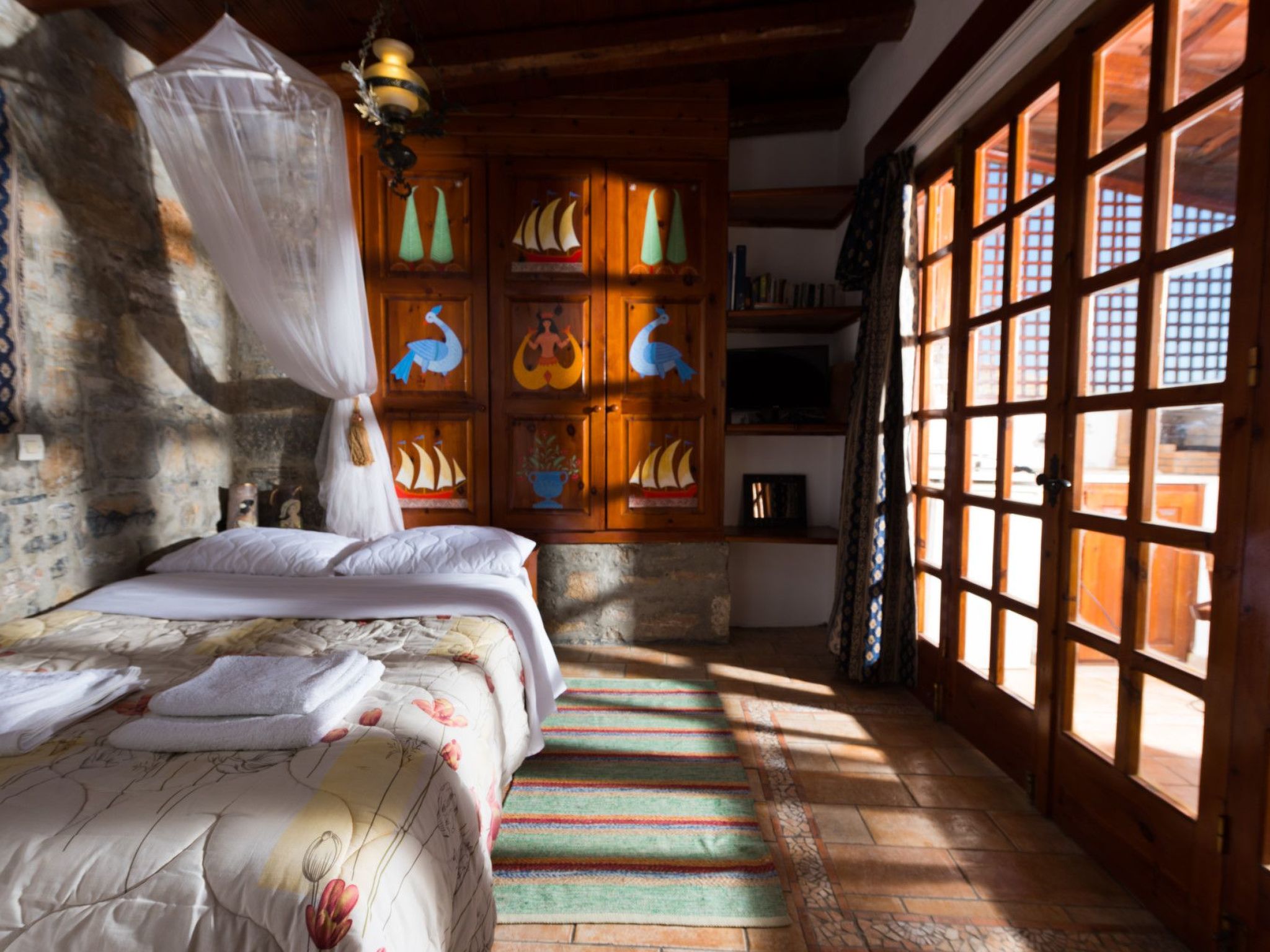 Leonidas Traditionelles kretisches Haus mit Meerblick-Binnen