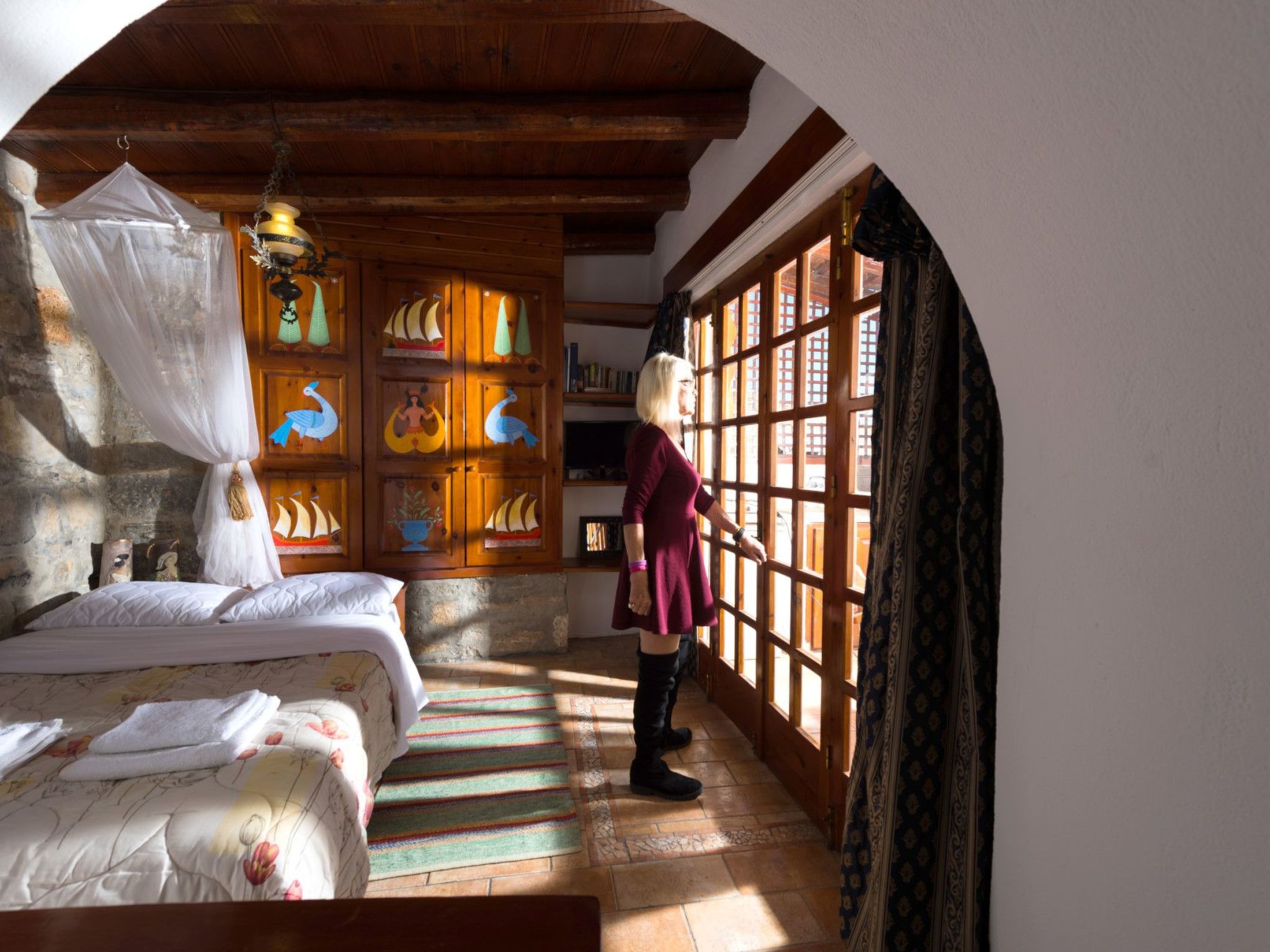 Leonidas Traditionelles kretisches Haus mit Meerblick-Binnen