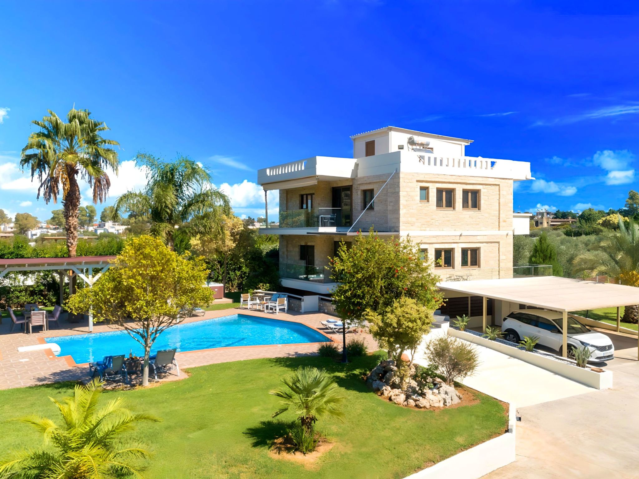 Mirsini Villa Privater Pool Jacuzzi-Binnen