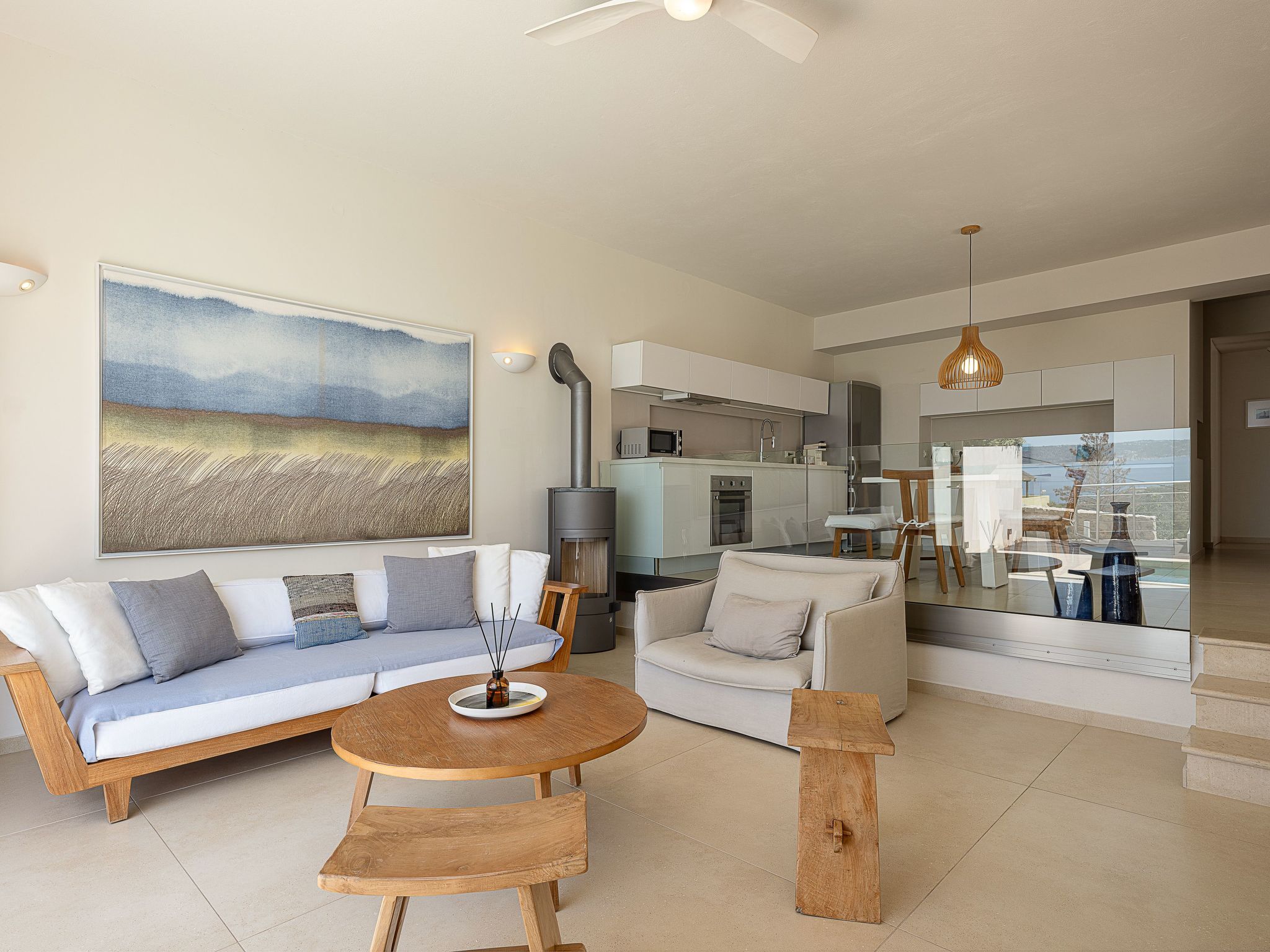 Adeste Seaview Villa II - Beheizter Pool, 900m zum Meer-Drinnen