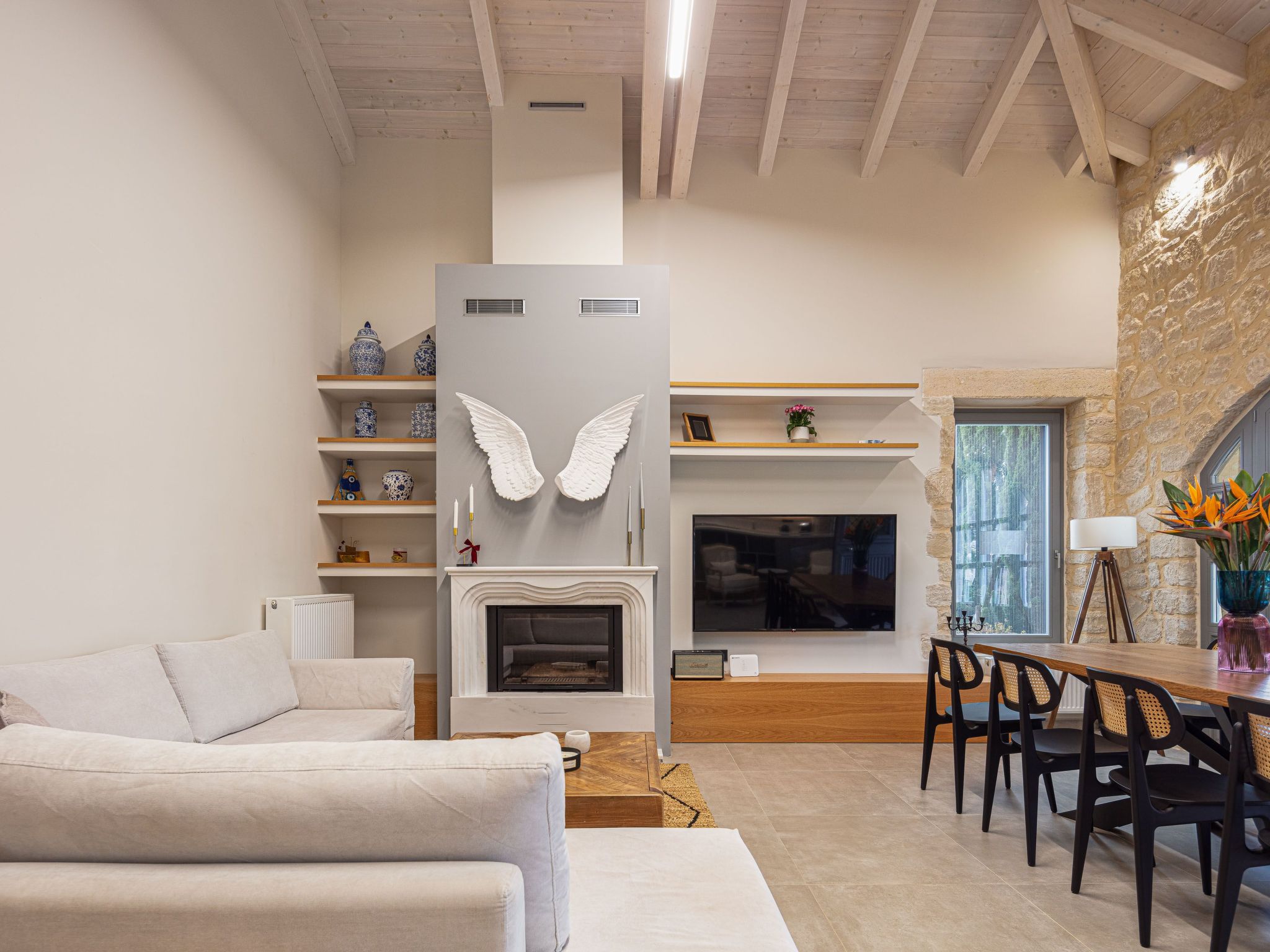 Artemis Apollonas Villa - Luxuriöse Flucht mit Pool-Binnen