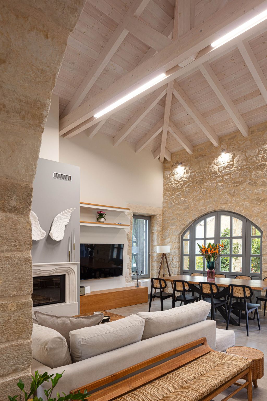 Artemis Apollonas Villa - Luxuriöse Flucht mit Pool-Binnen